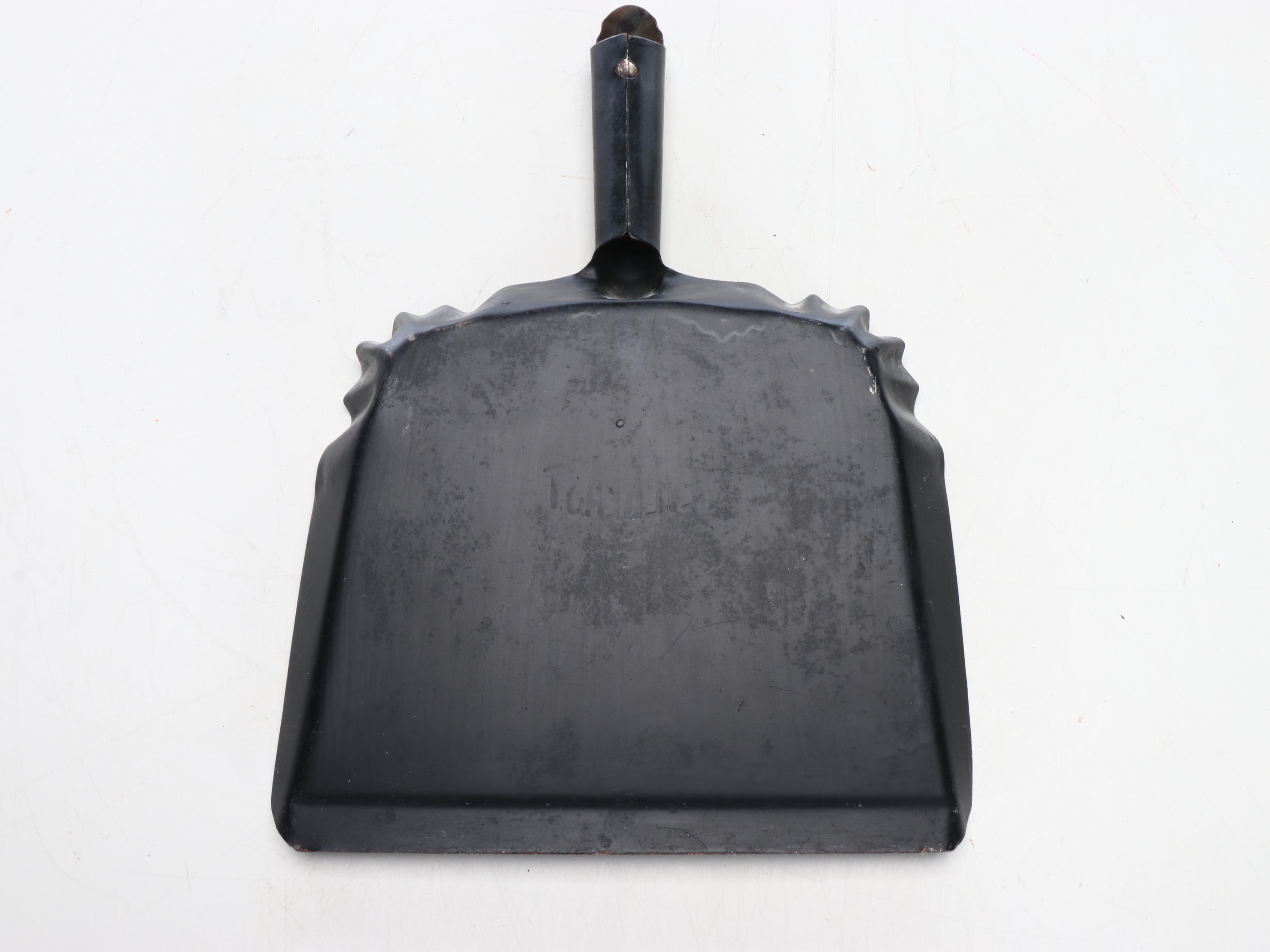 Painted Metal Coal Hod with Fireplace Tool Set, Early to Mid-20th Century
