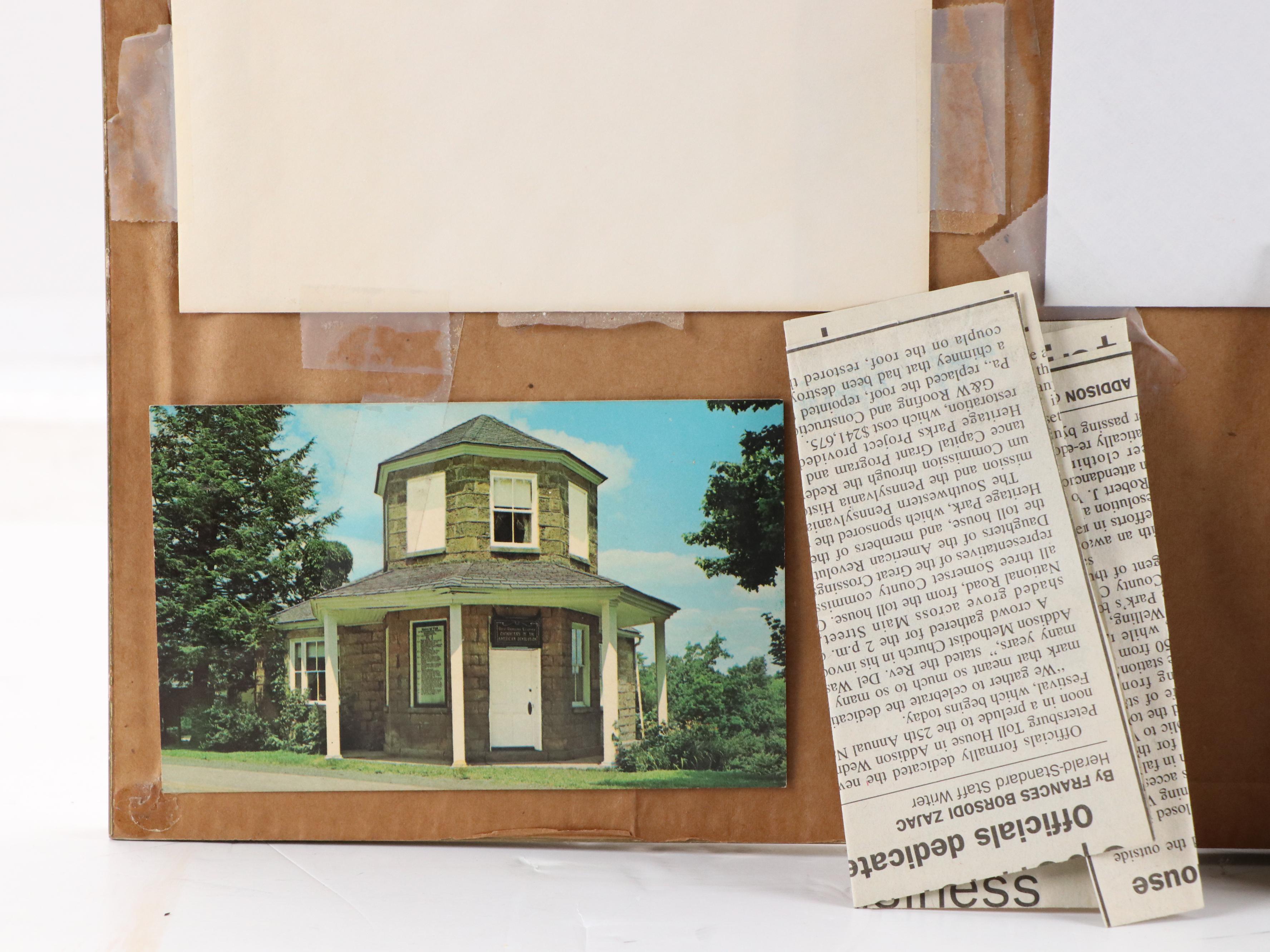 Marge Cramer Linocut "Toll House," Late 20th Century