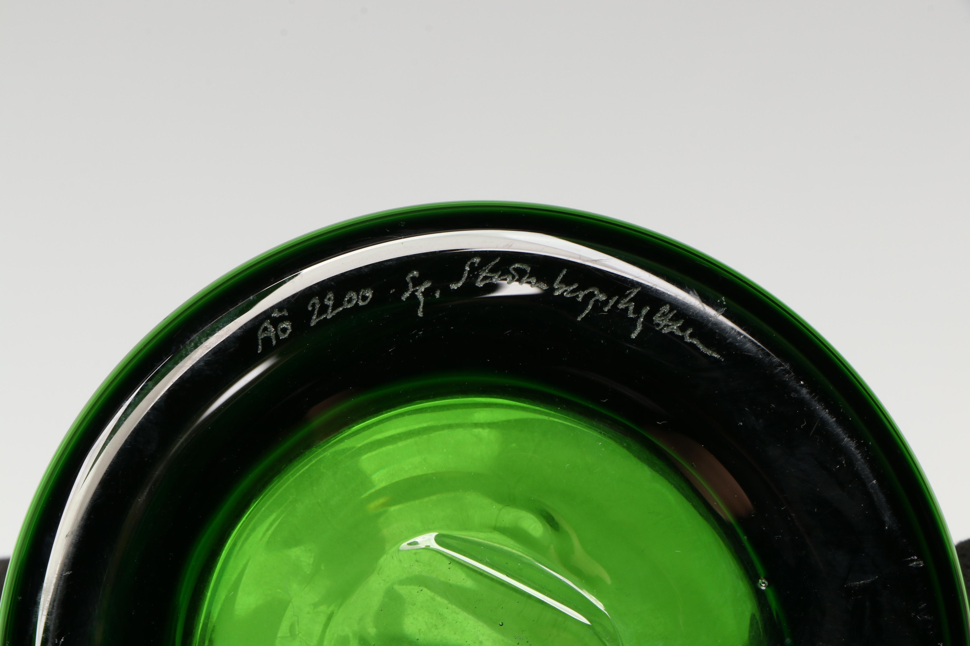 Strombergshyttan Button Vase, Blenko Carafe, Viking Princess Vase and More