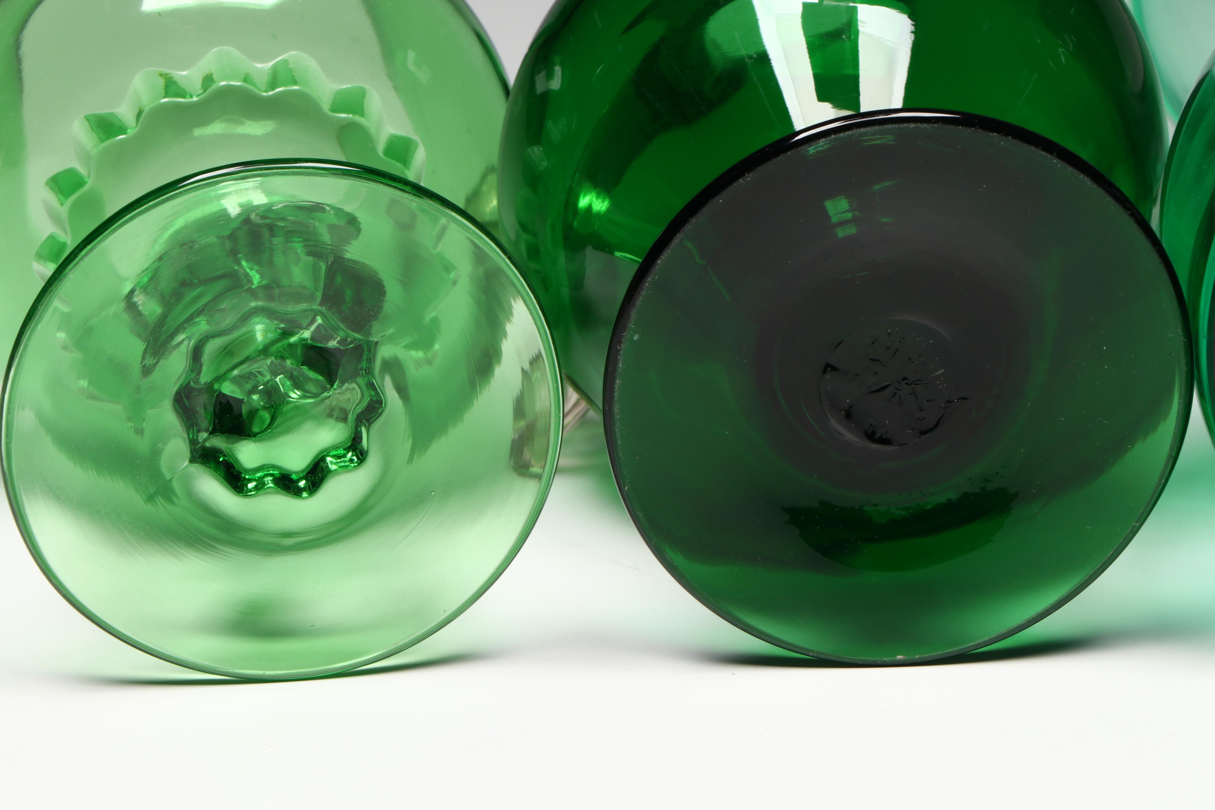 Strombergshyttan Button Vase, Blenko Carafe, Viking Princess Vase and More