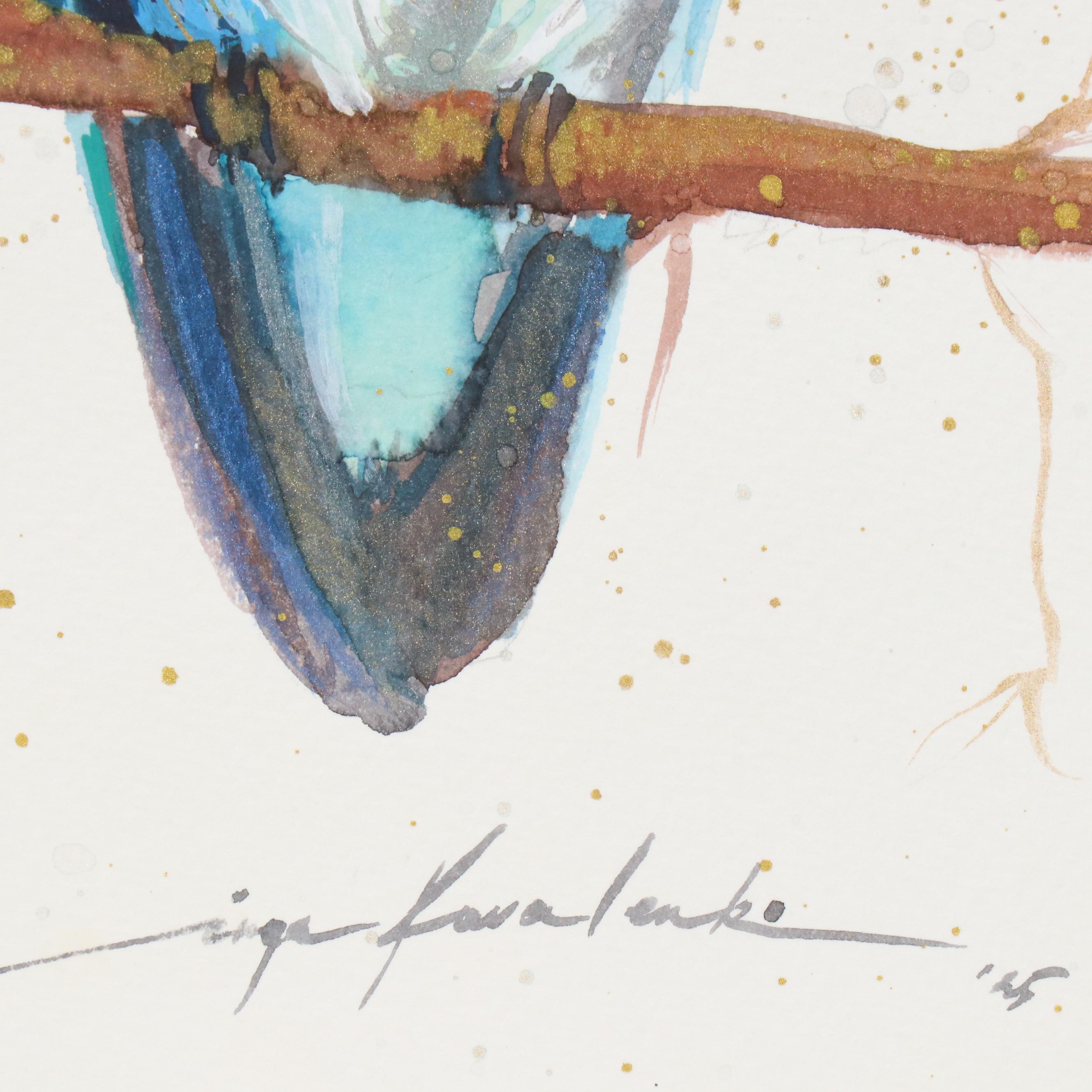 Inga Kovalenko Watercolor Painting of Hummingbird, 2025