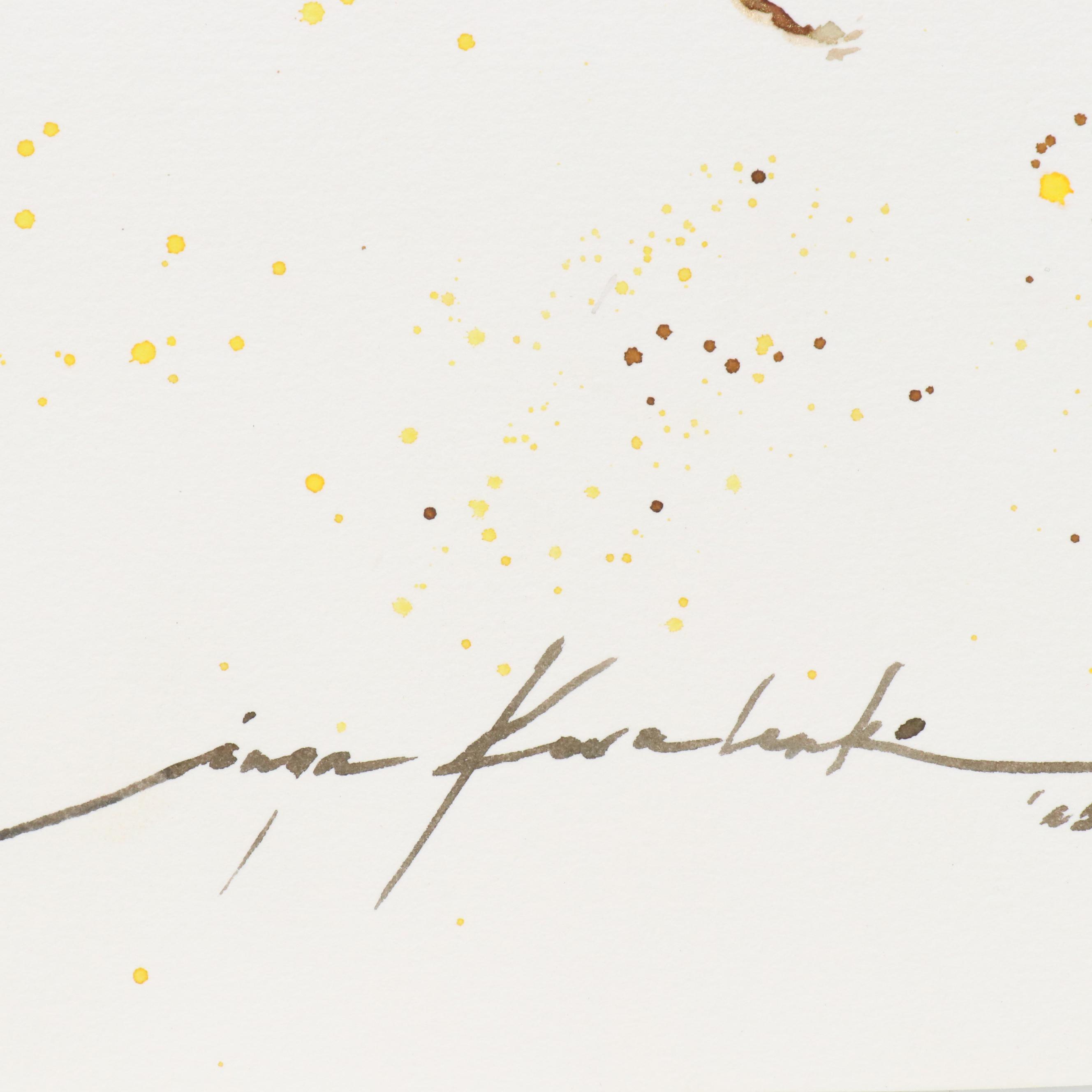 Inga Kovalenko Watercolor Painting of Bumblebee, 2025