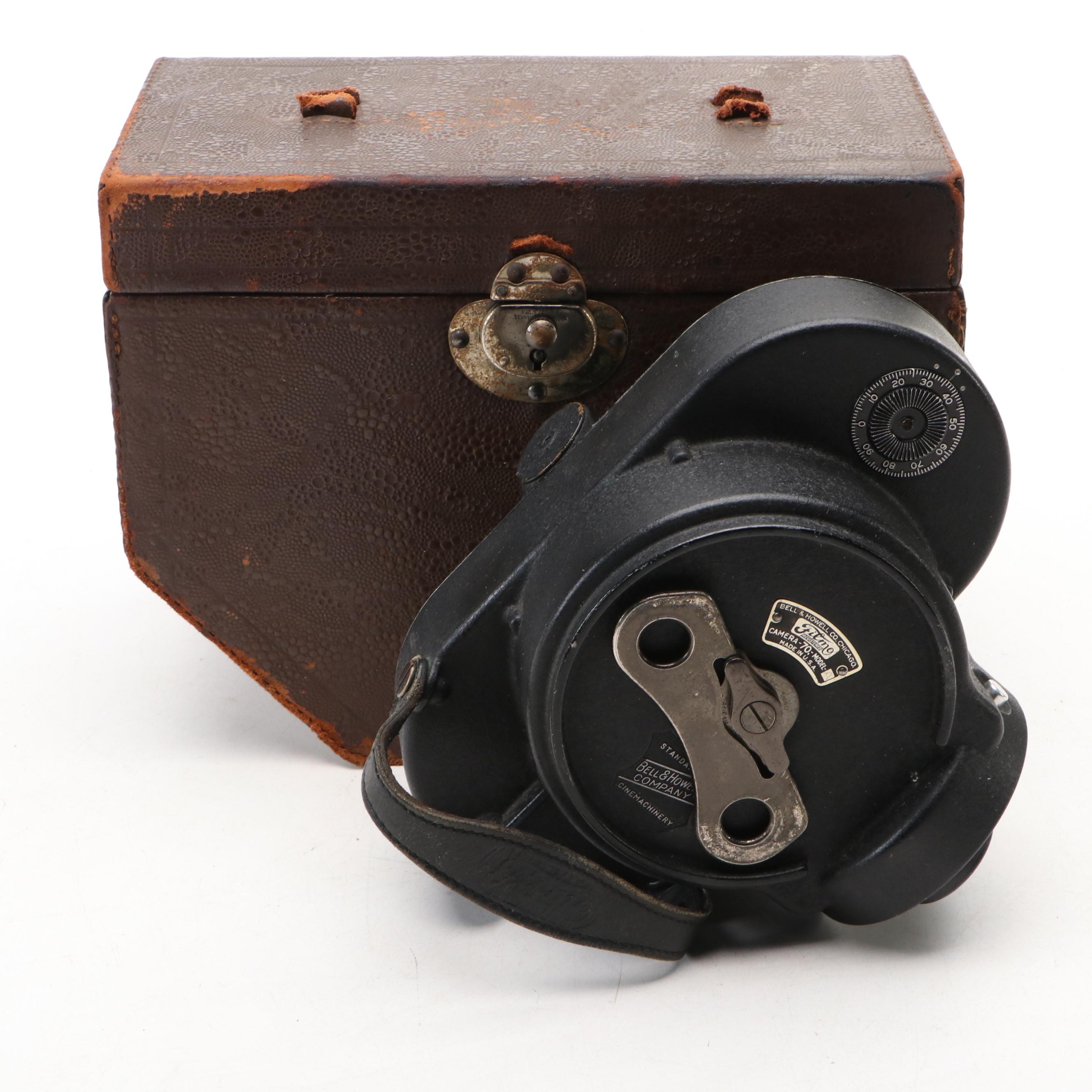 Bell & Howell Filmo Automatic Model 70 Motion Picture Camera with Case