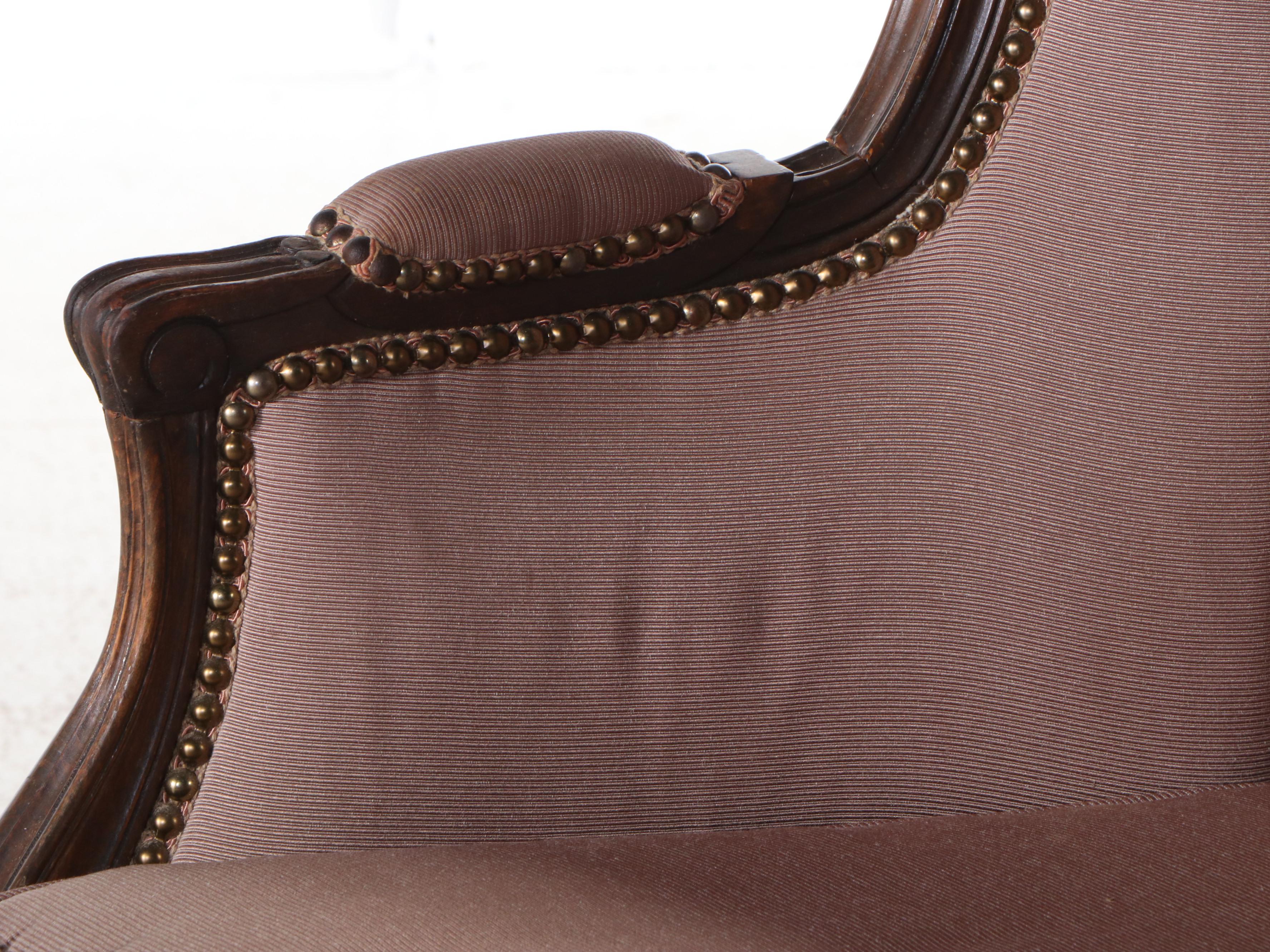 Louis XV Style Balloon Armchair, Early 20th Century