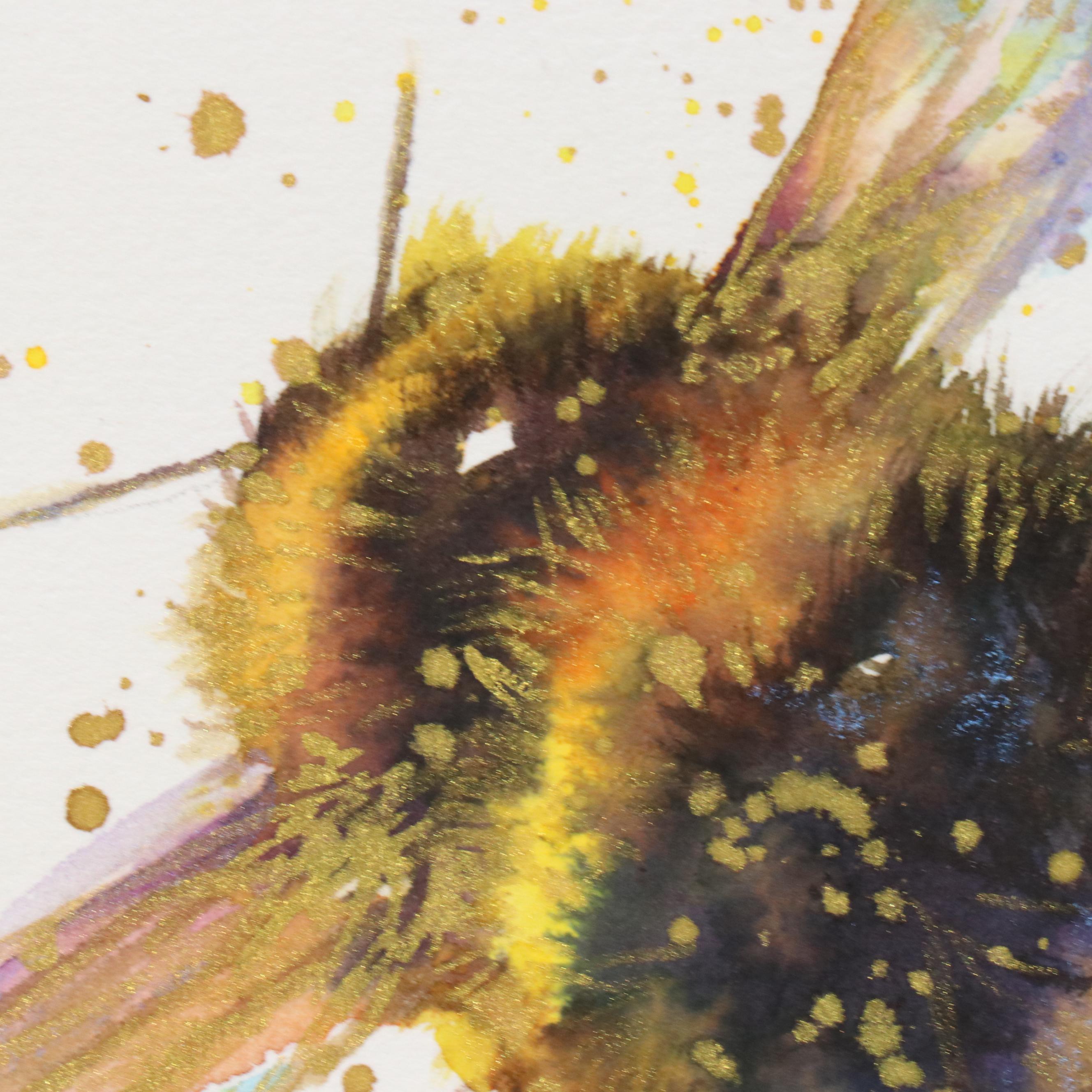 Inga Kovalenko Watercolor Painting of Bumblebee, 2025