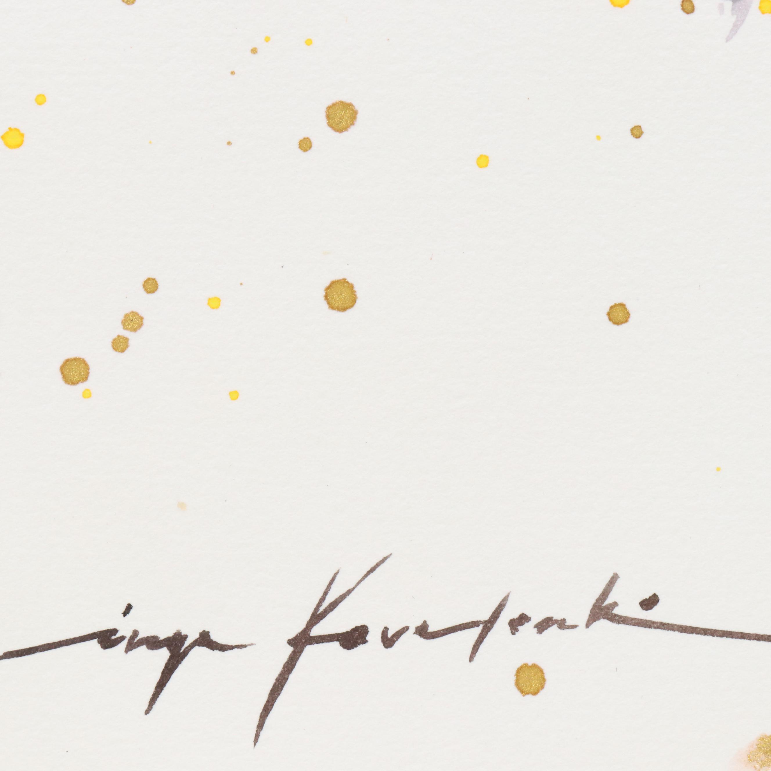 Inga Kovalenko Watercolor Painting of Bumblebee, 2025