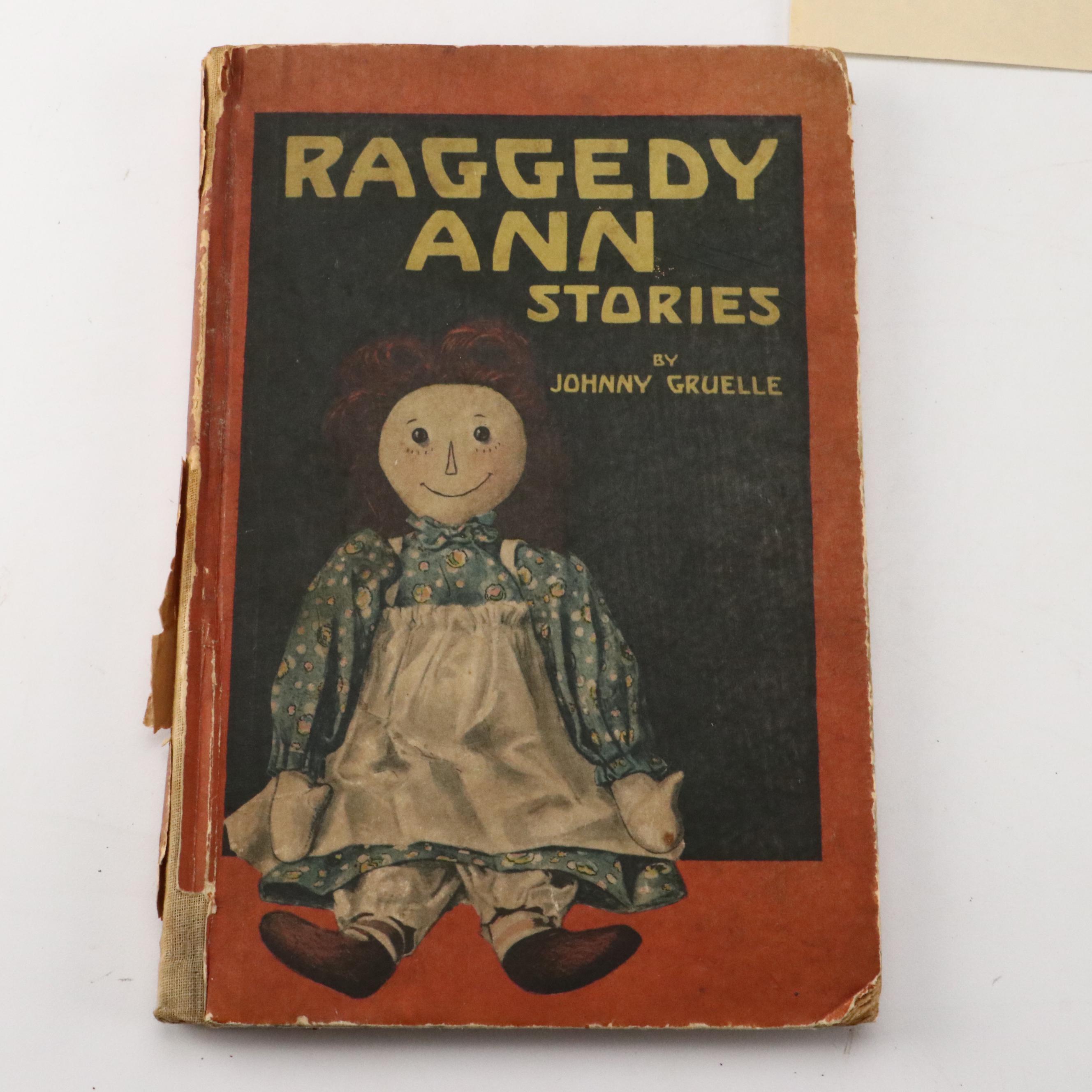 Howdy Doody and Raggedy Ann Dolls with Other Vintage Toys and Book