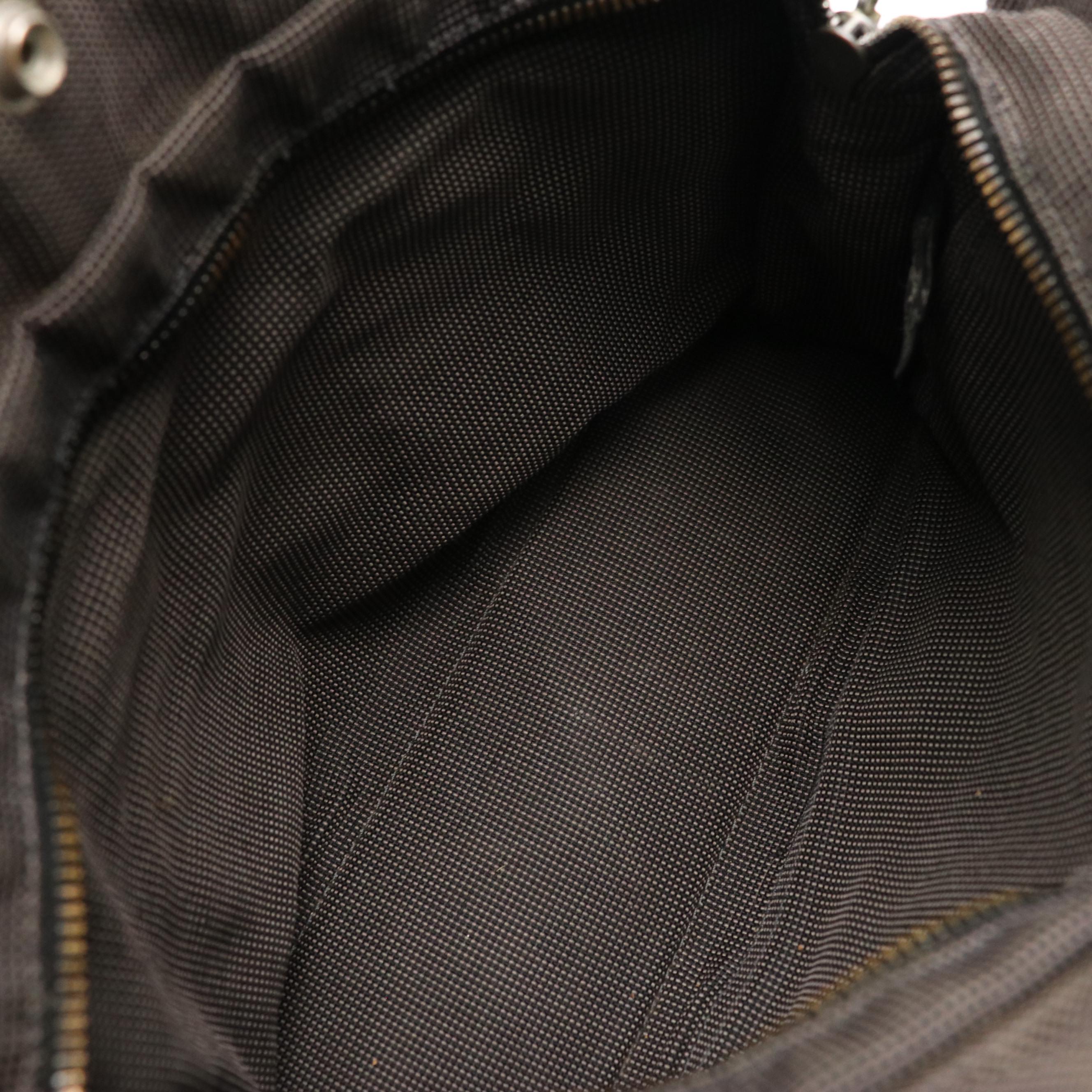 Hermès Herline Fourre-Tout PM Zip Tote in Grey Nylon Canvas