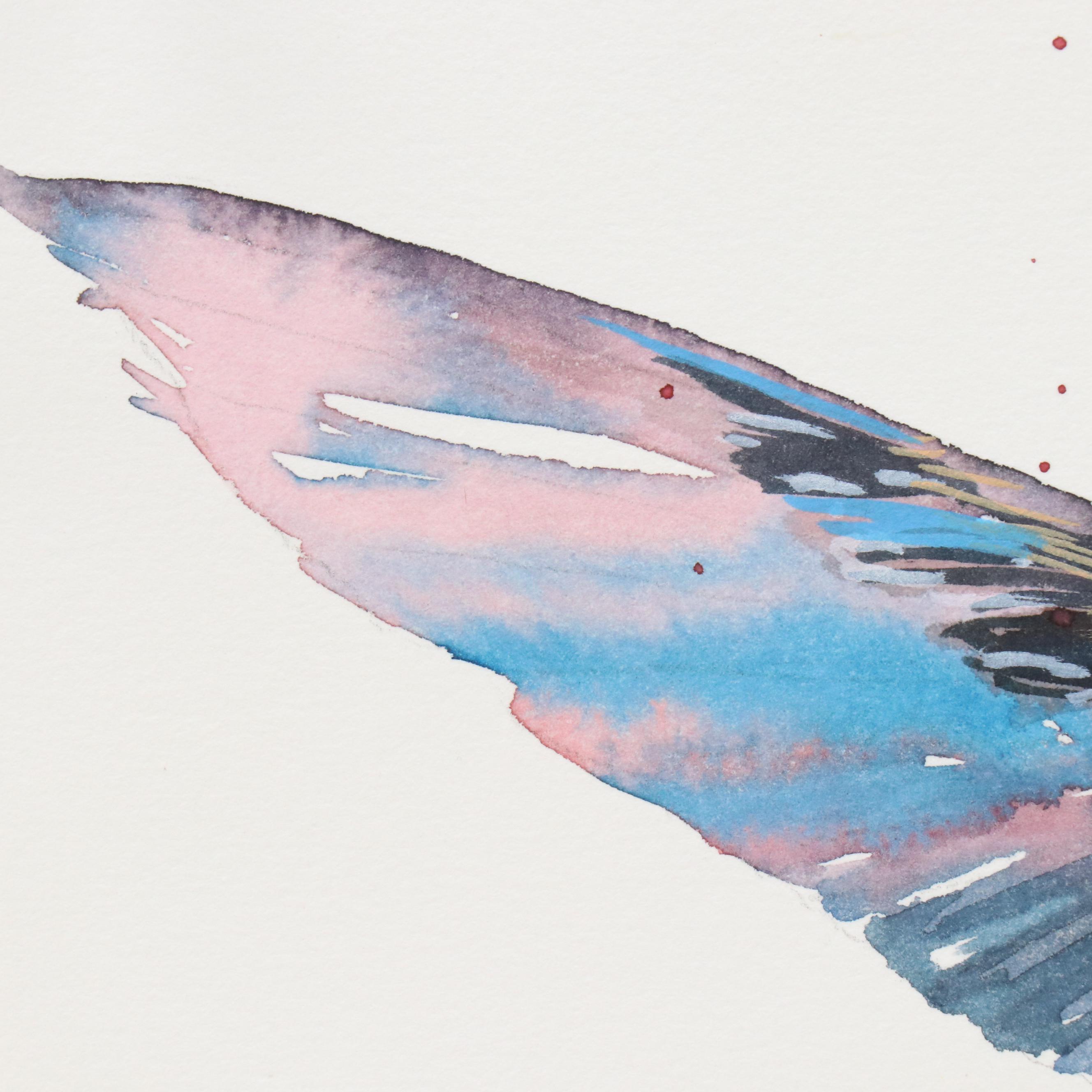 Inga Kovalenko Watercolor Painting of Hummingbird, 2025