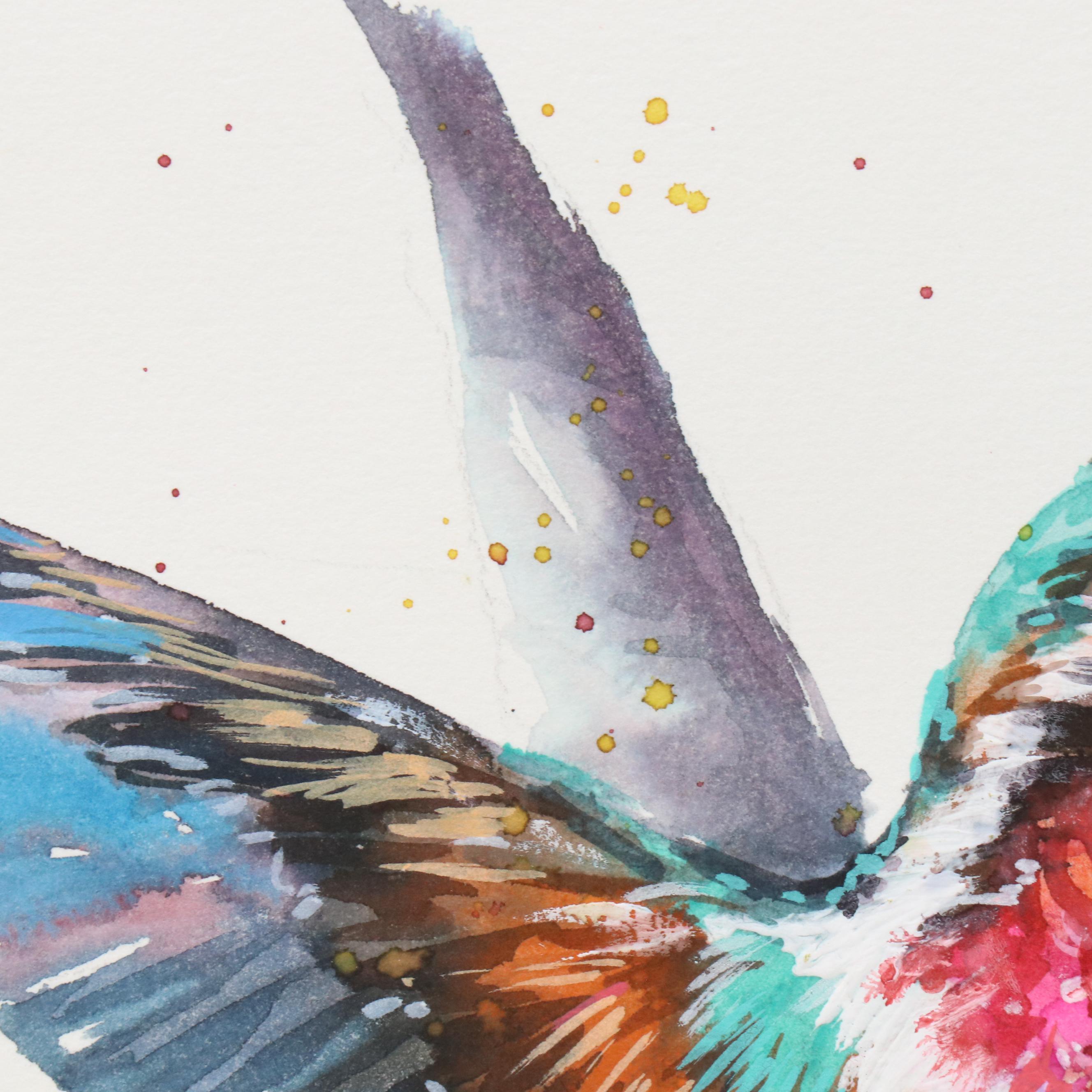 Inga Kovalenko Watercolor Painting of Hummingbird, 2025