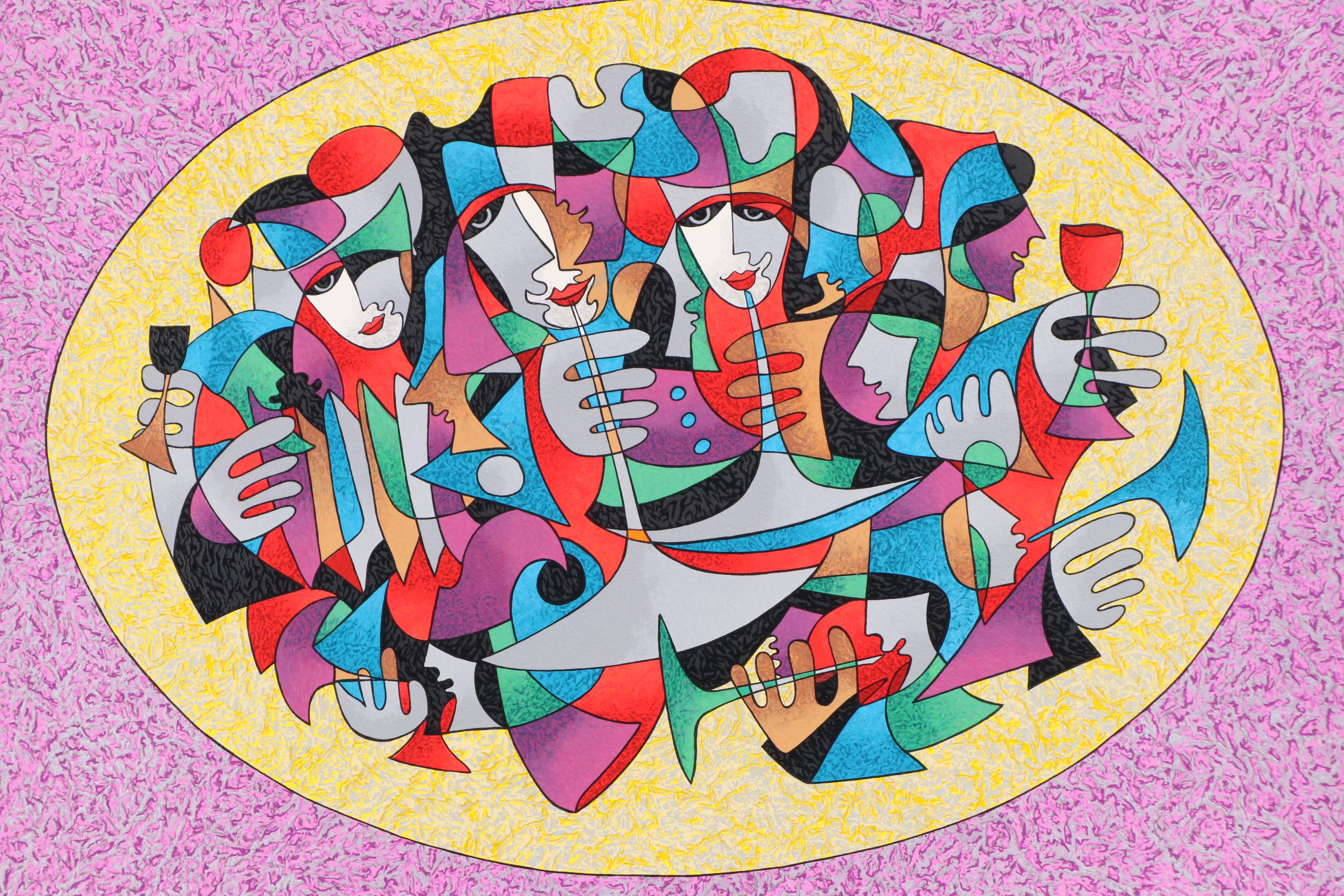 Anatole Krasnyansky Serigraph "Ceremony," 1998