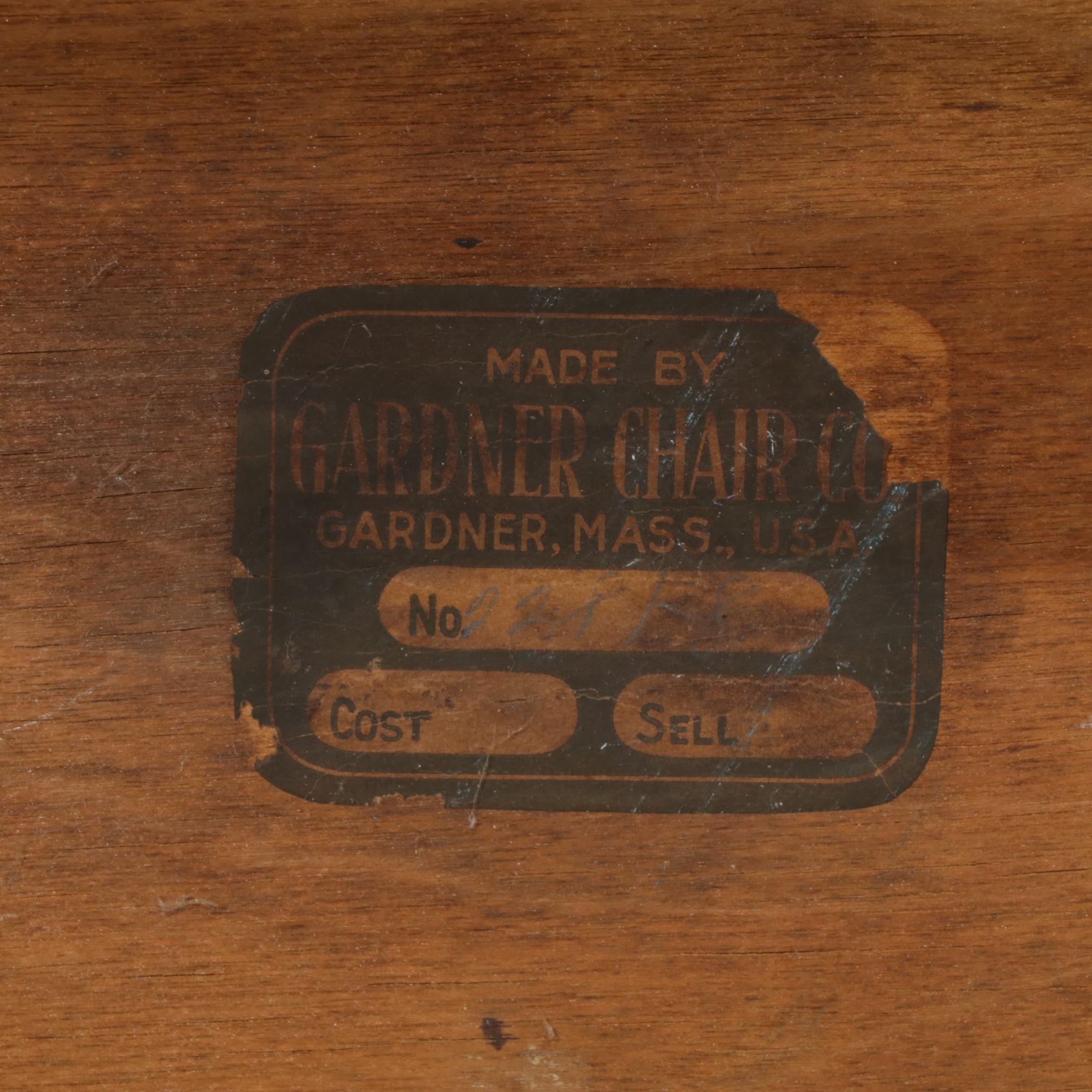 Oak and Painted Wood Side Chairs, Early to Mid-20th Century