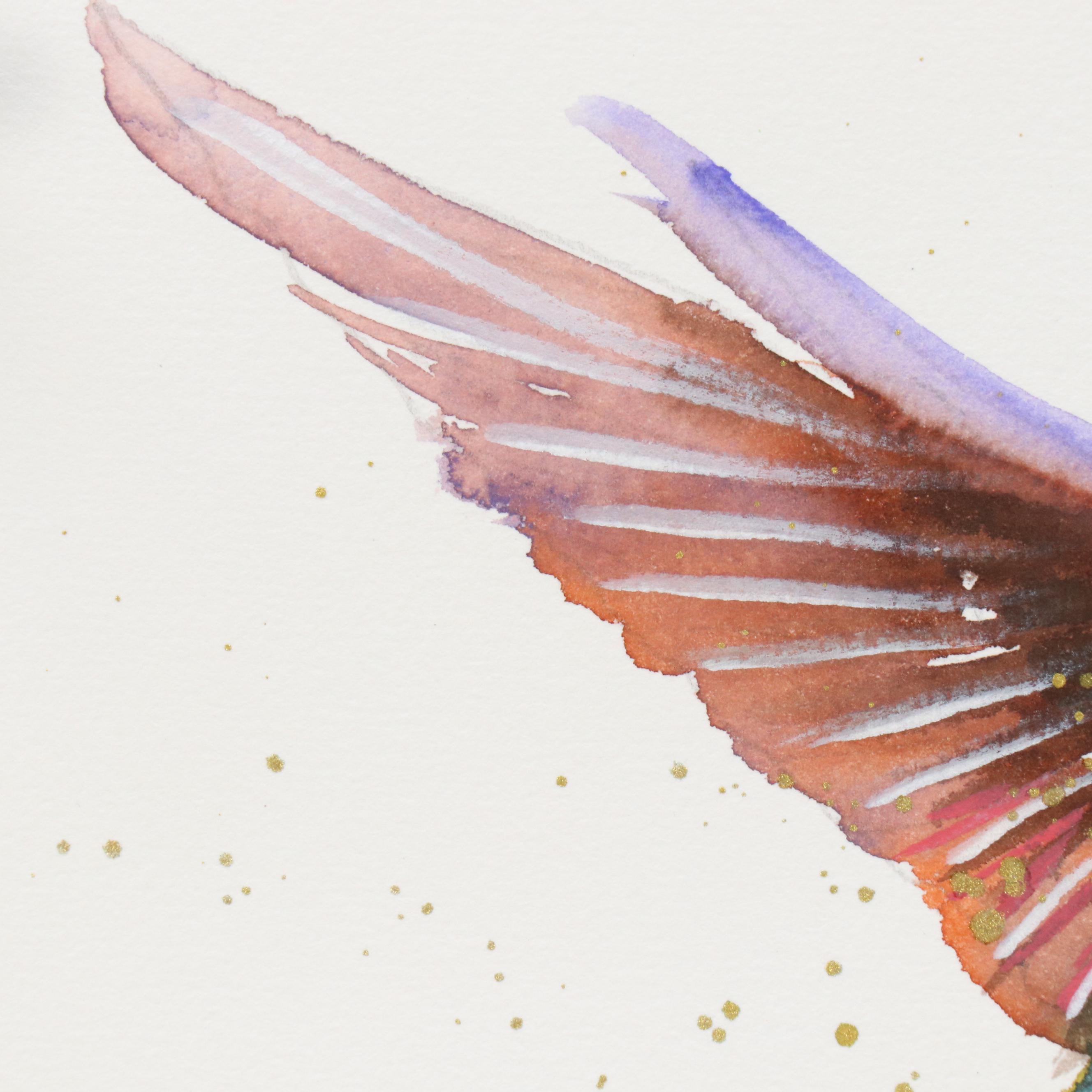 Inga Kovalenko Watercolor Painting of Hummingbird, 2025