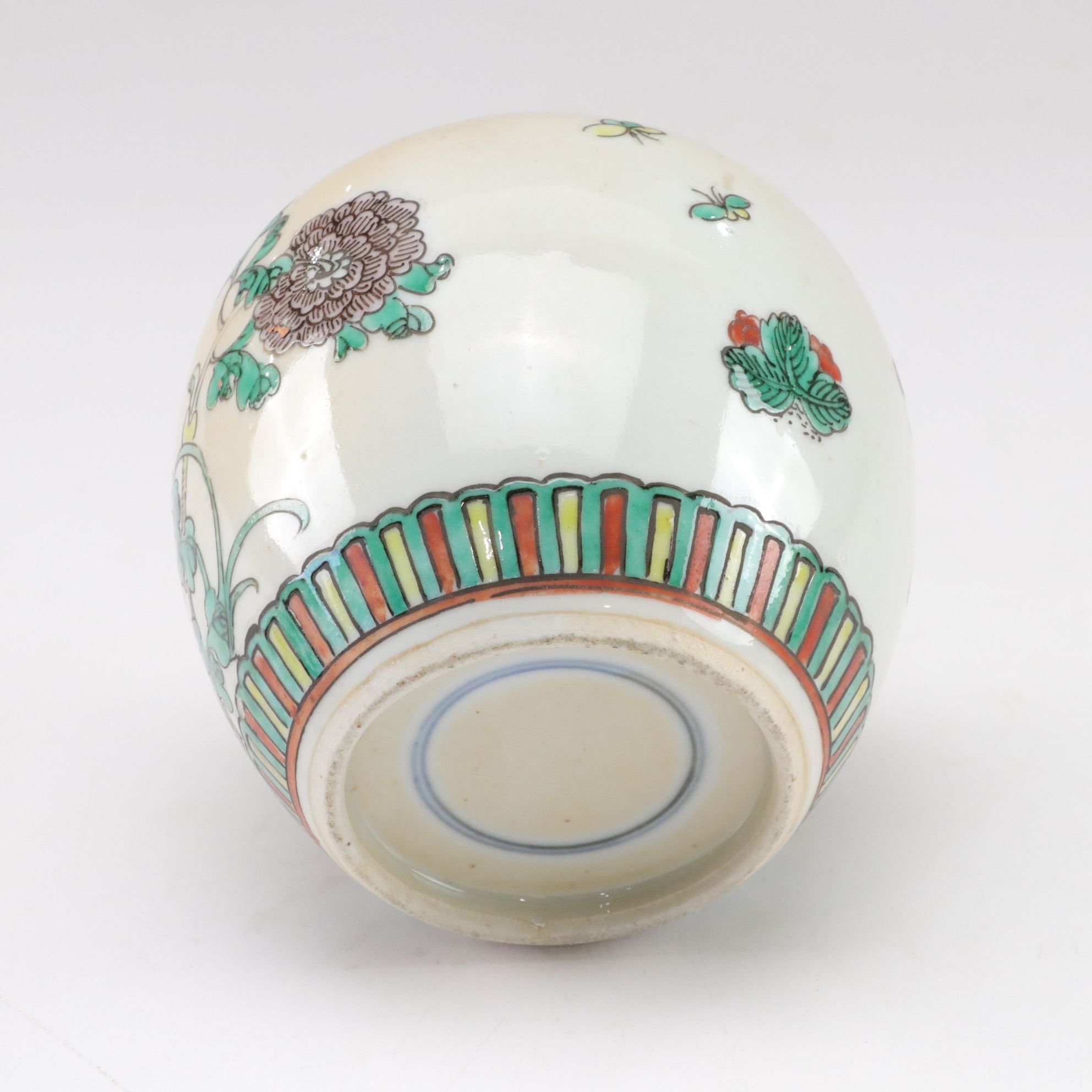 Hand-Painted Ceramic Vases with Stands