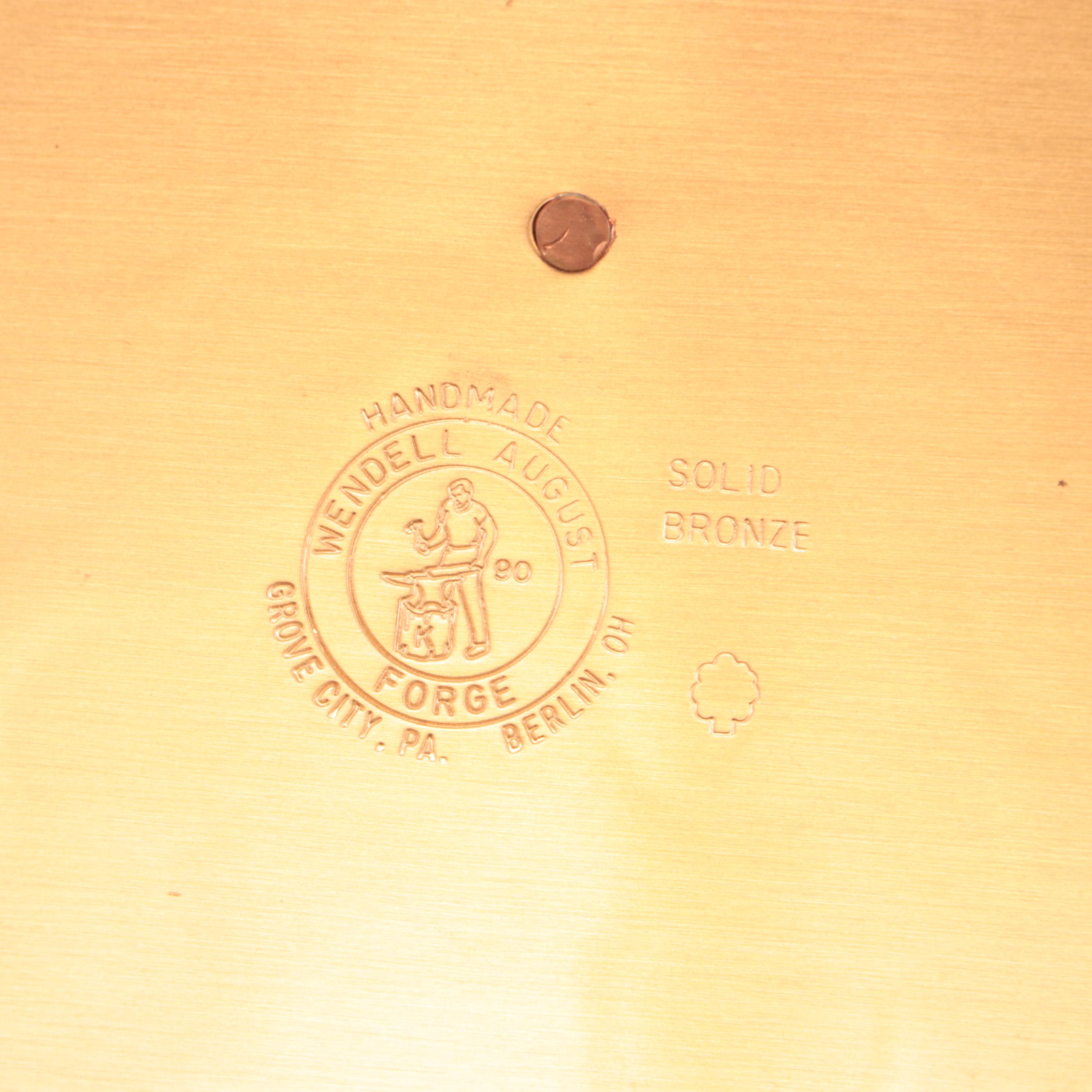 Wendell August Forge Bronze Ice Bucket with Bar Towel and Wooden Toys