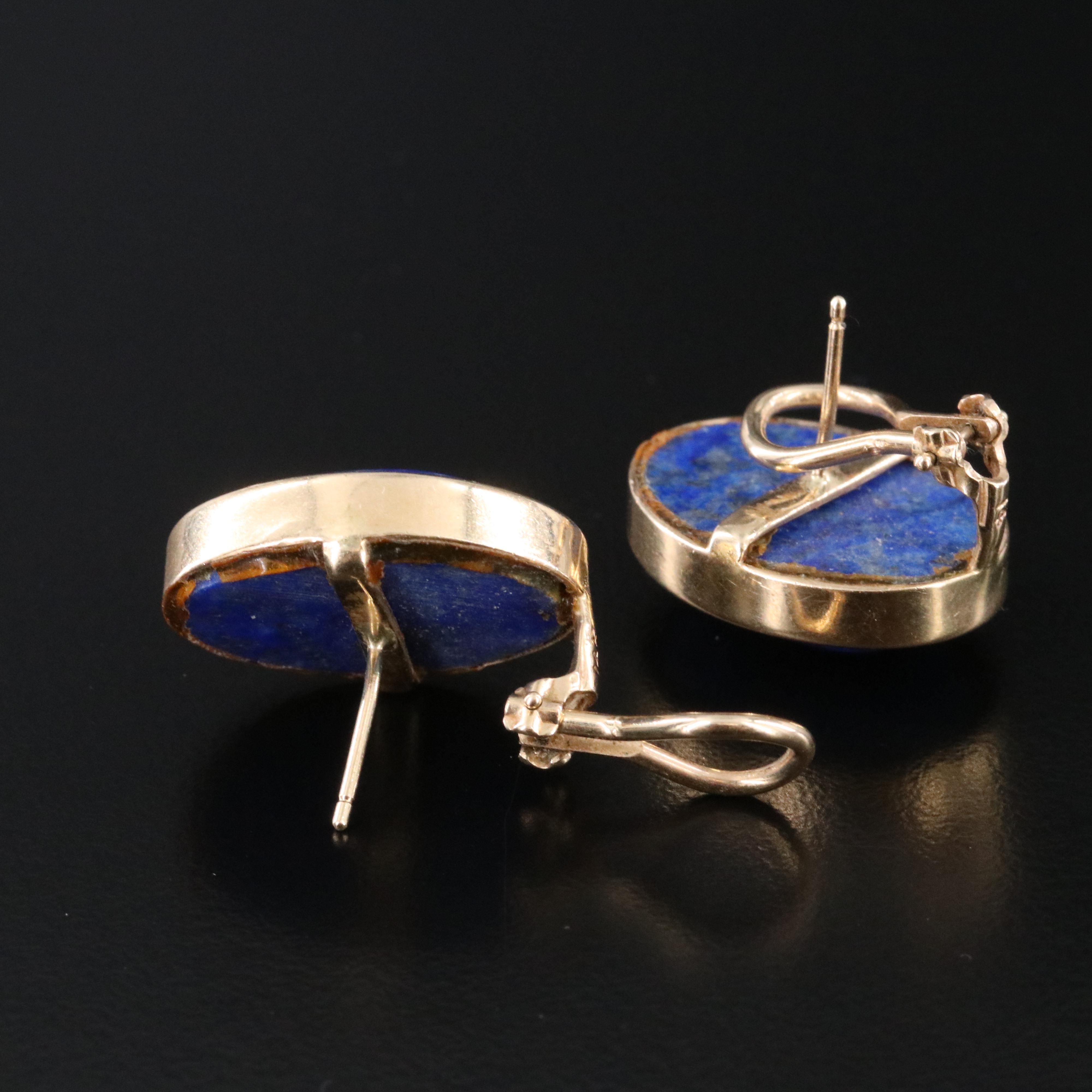 14K Lapis Lazuli Earrings, Bracelet and Endless Necklace