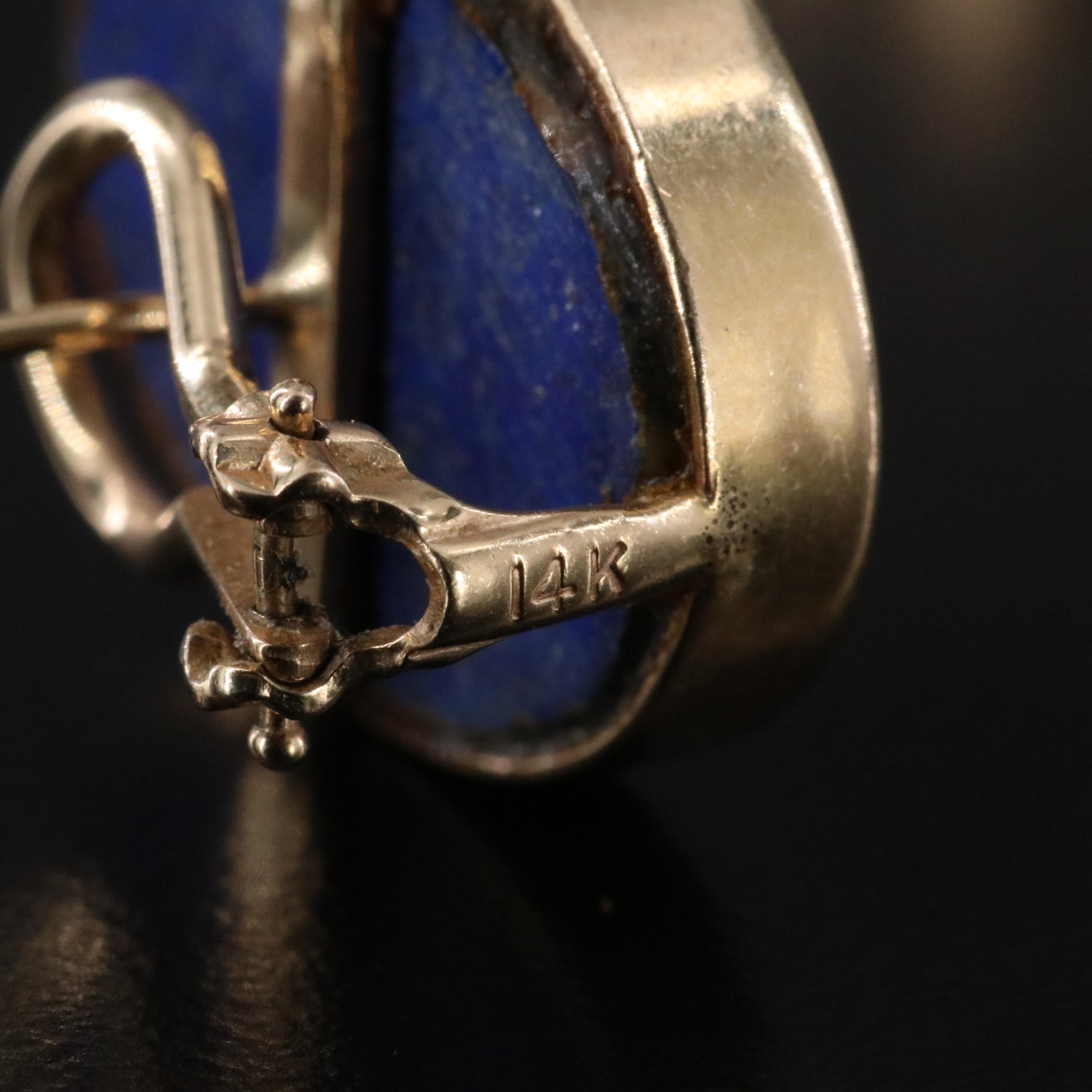 14K Lapis Lazuli Earrings, Bracelet and Endless Necklace