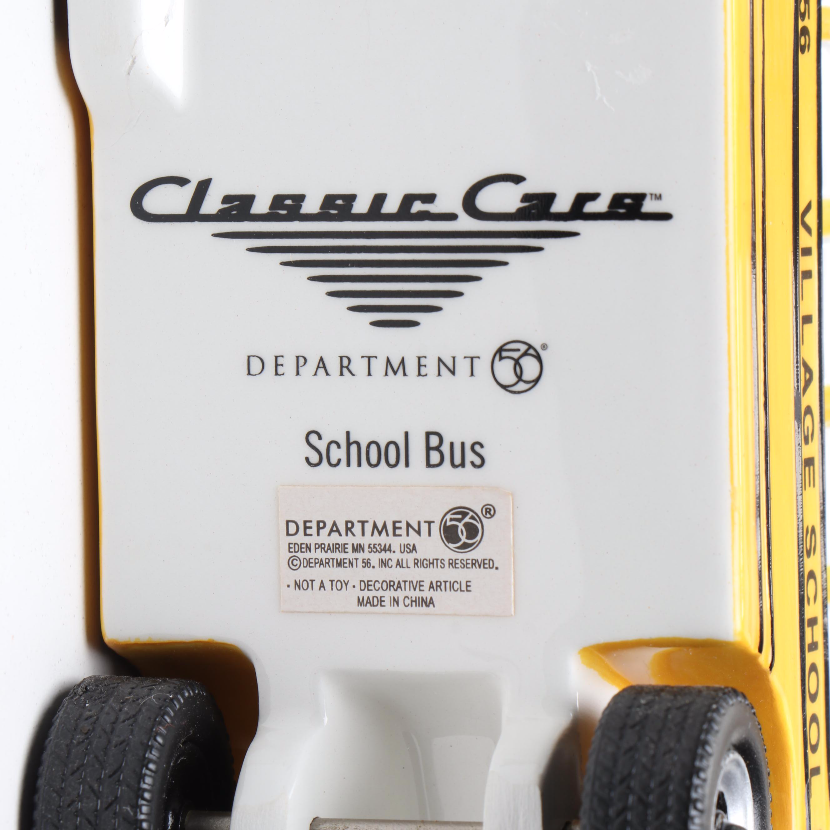 Department 56 Porcelain Christmas Village Featuring "Double Bungalow" with More