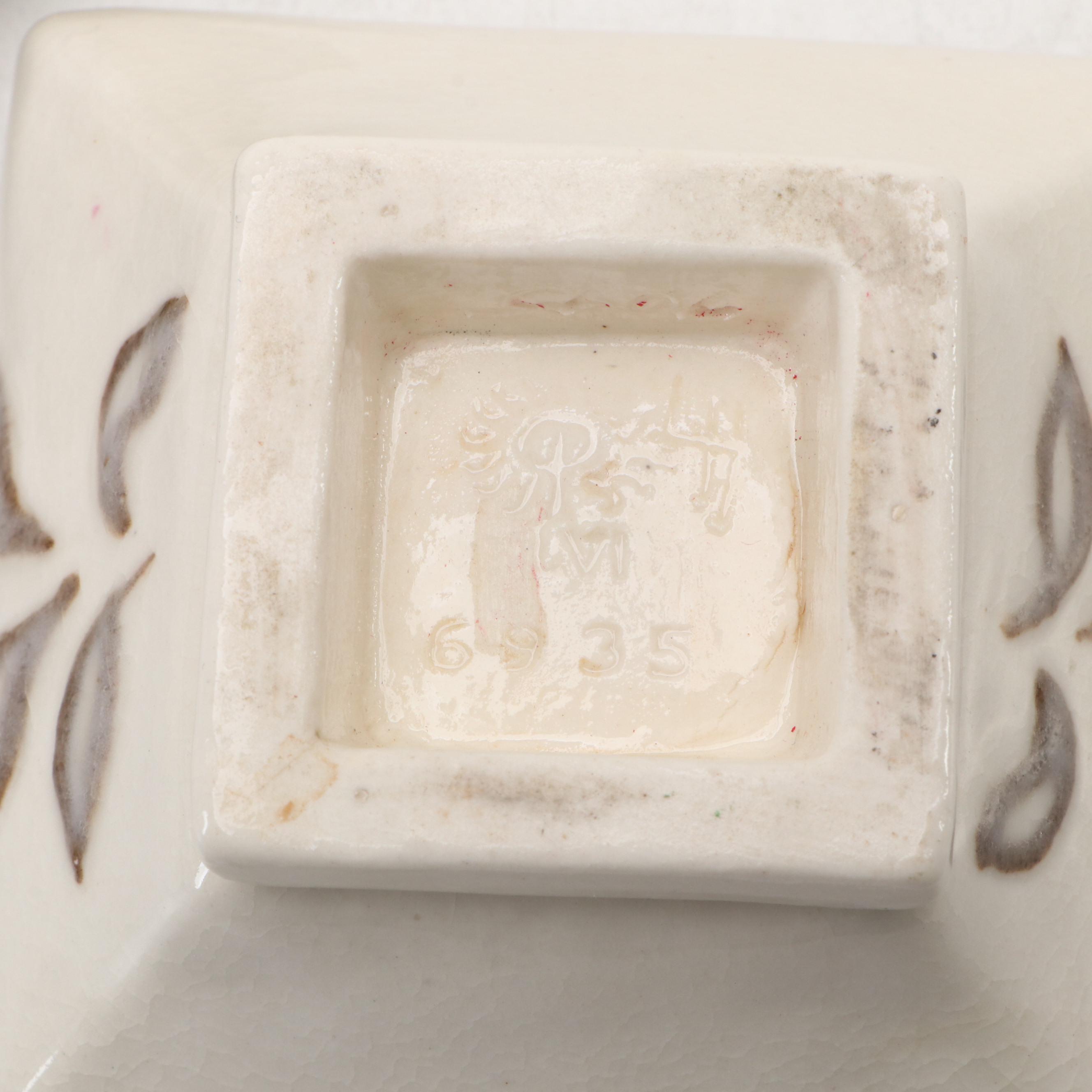 Loretta Holtkamp for Rookwood Pottery Pair of Candlesticks, 1956