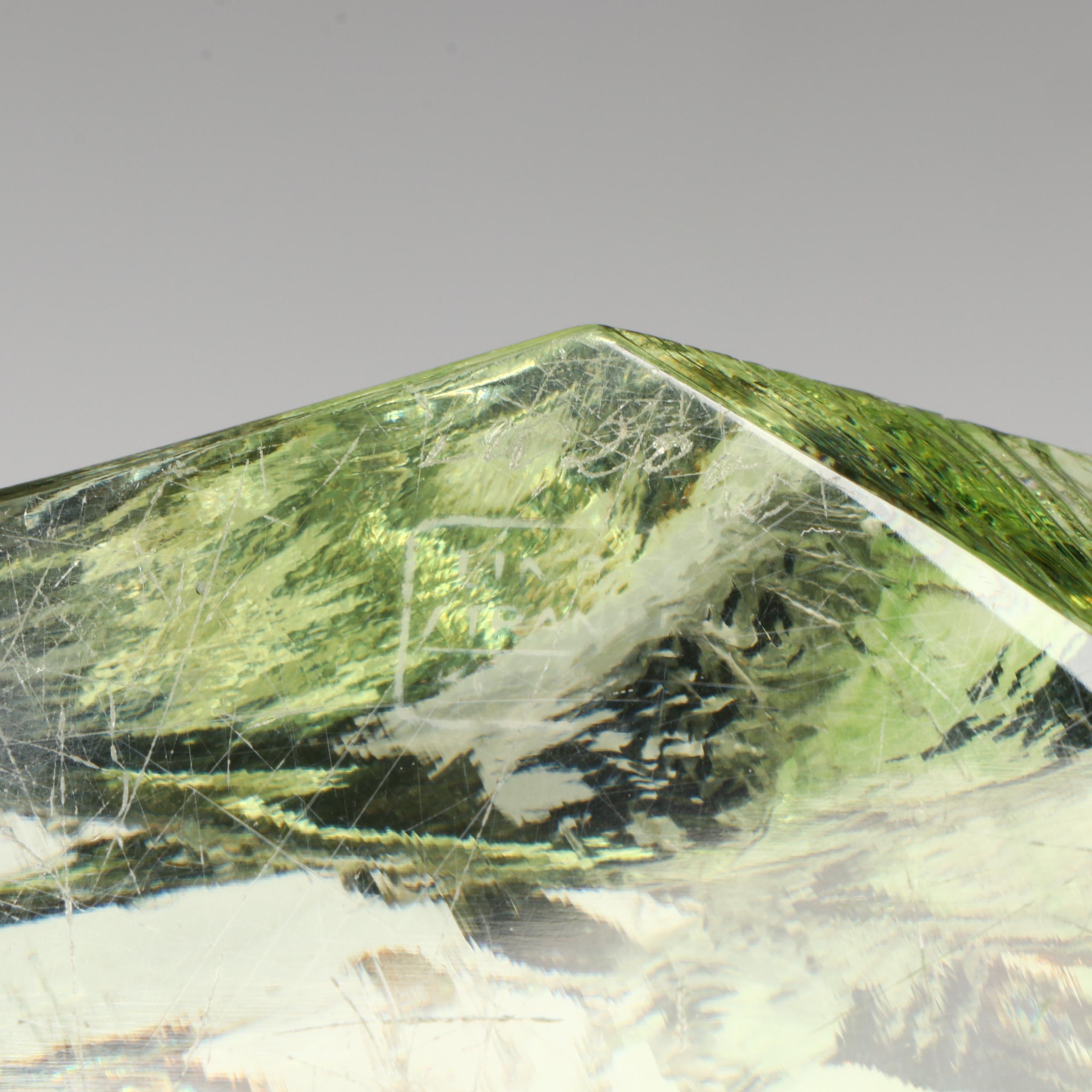 Vicke Lindstrand Walrus Satin Etched Glass Sculpture, Mid to Late 20th Century