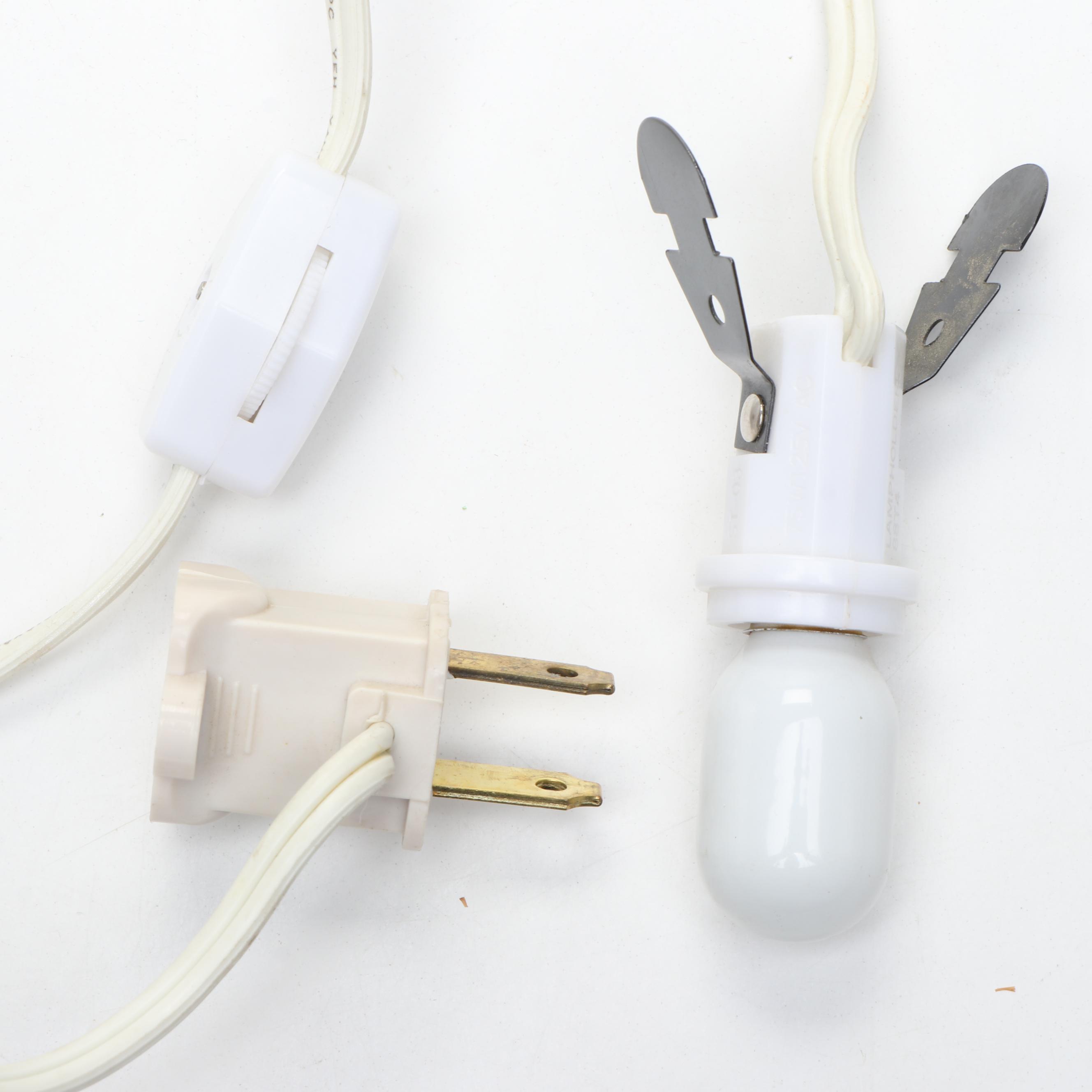 Department 56 Porcelain Christmas Village Featuring "Double Bungalow" with More