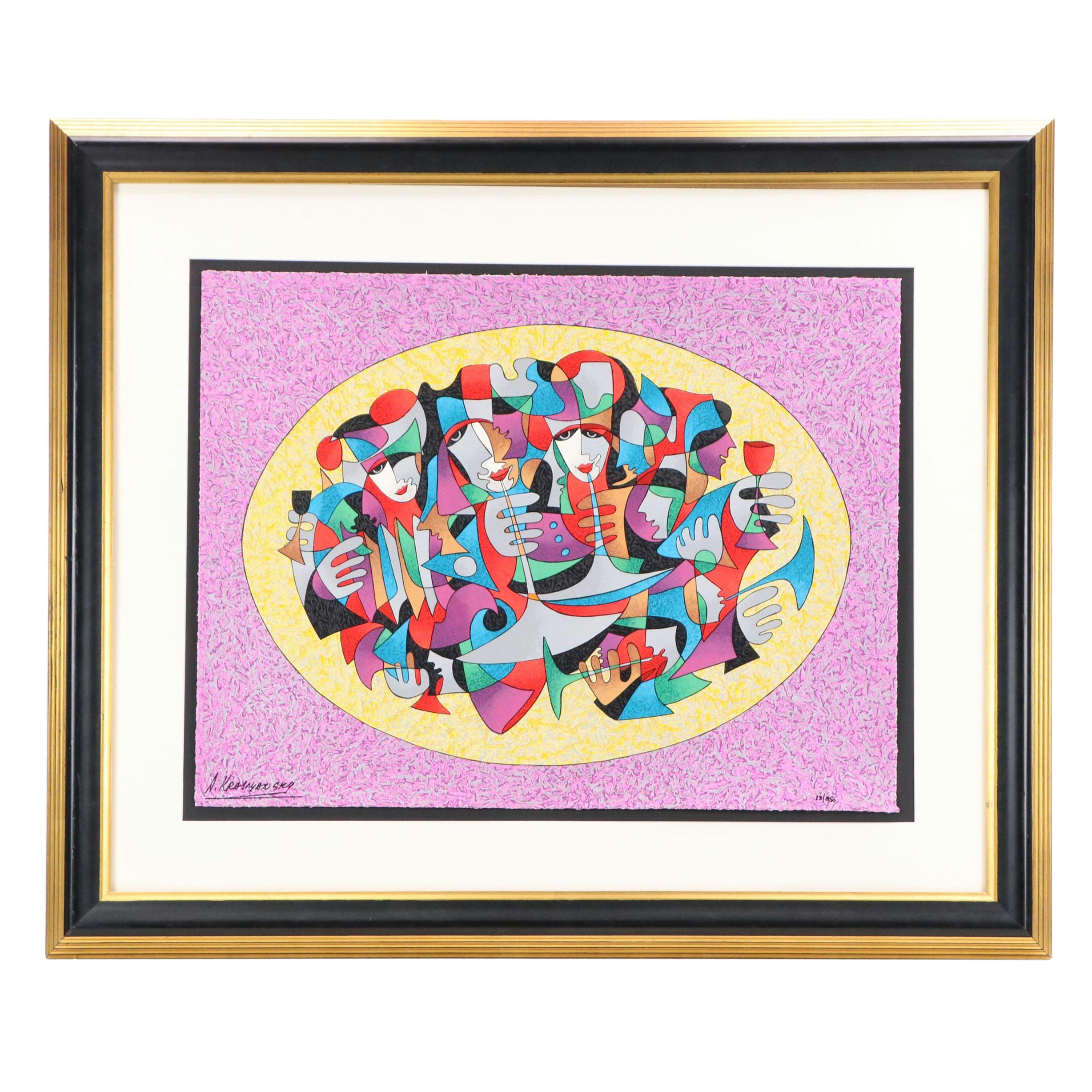 Anatole Krasnyansky Serigraph "Ceremony," 1998