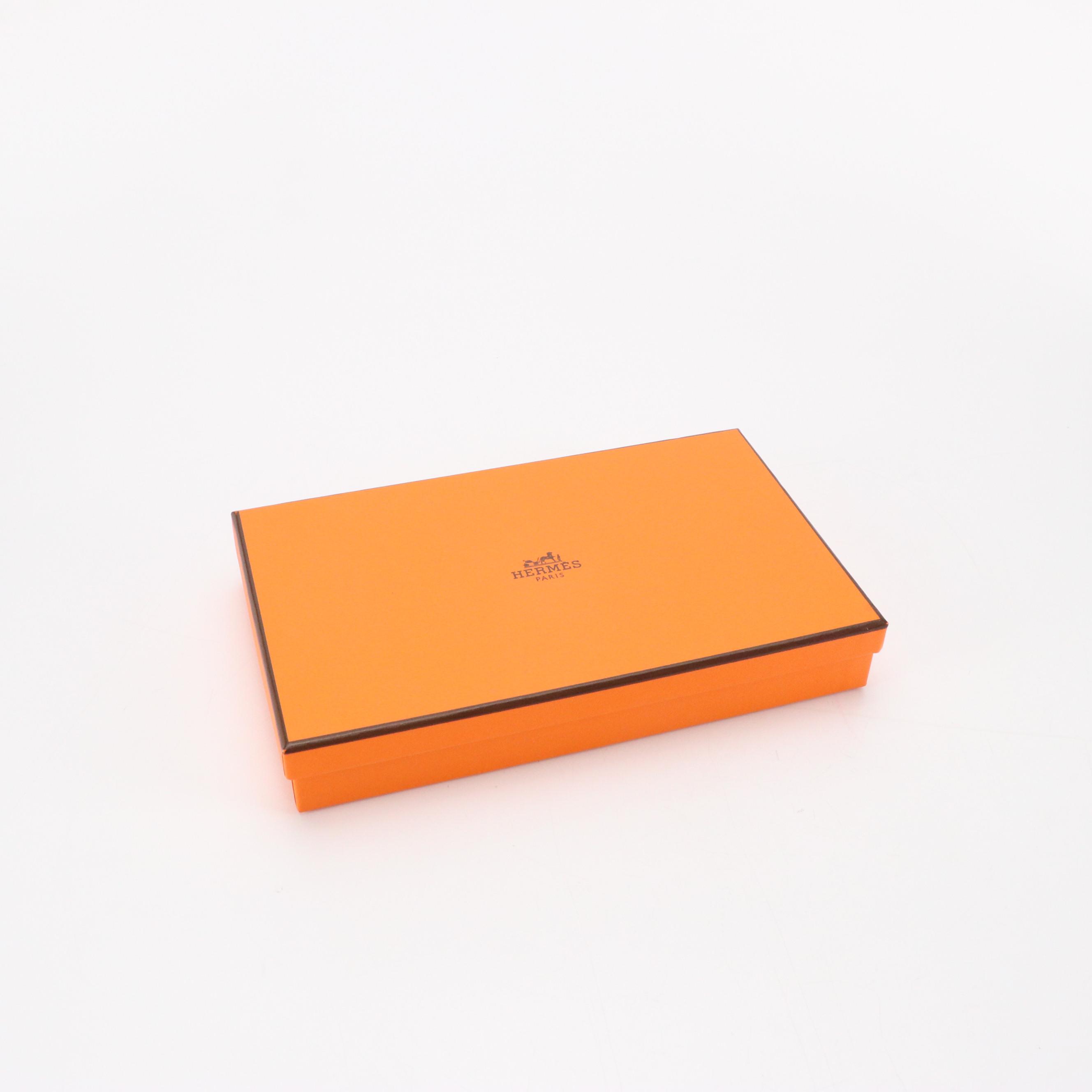 Hermès "Sangles en Zigzag Bandana" Silk Twill Grenelle PM Hair Clip with Box