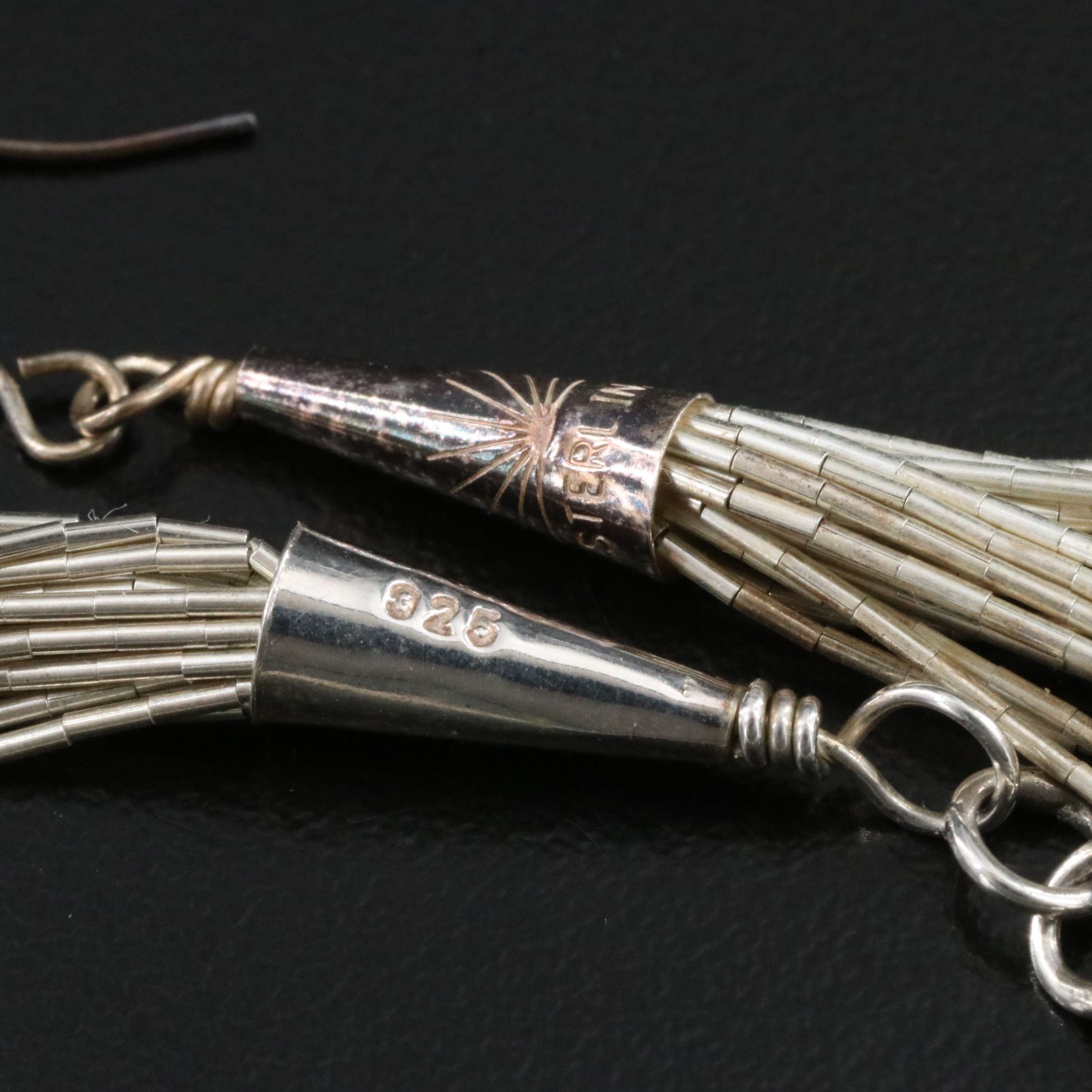 Sterling Liquid Silver Bracelet and Earrings