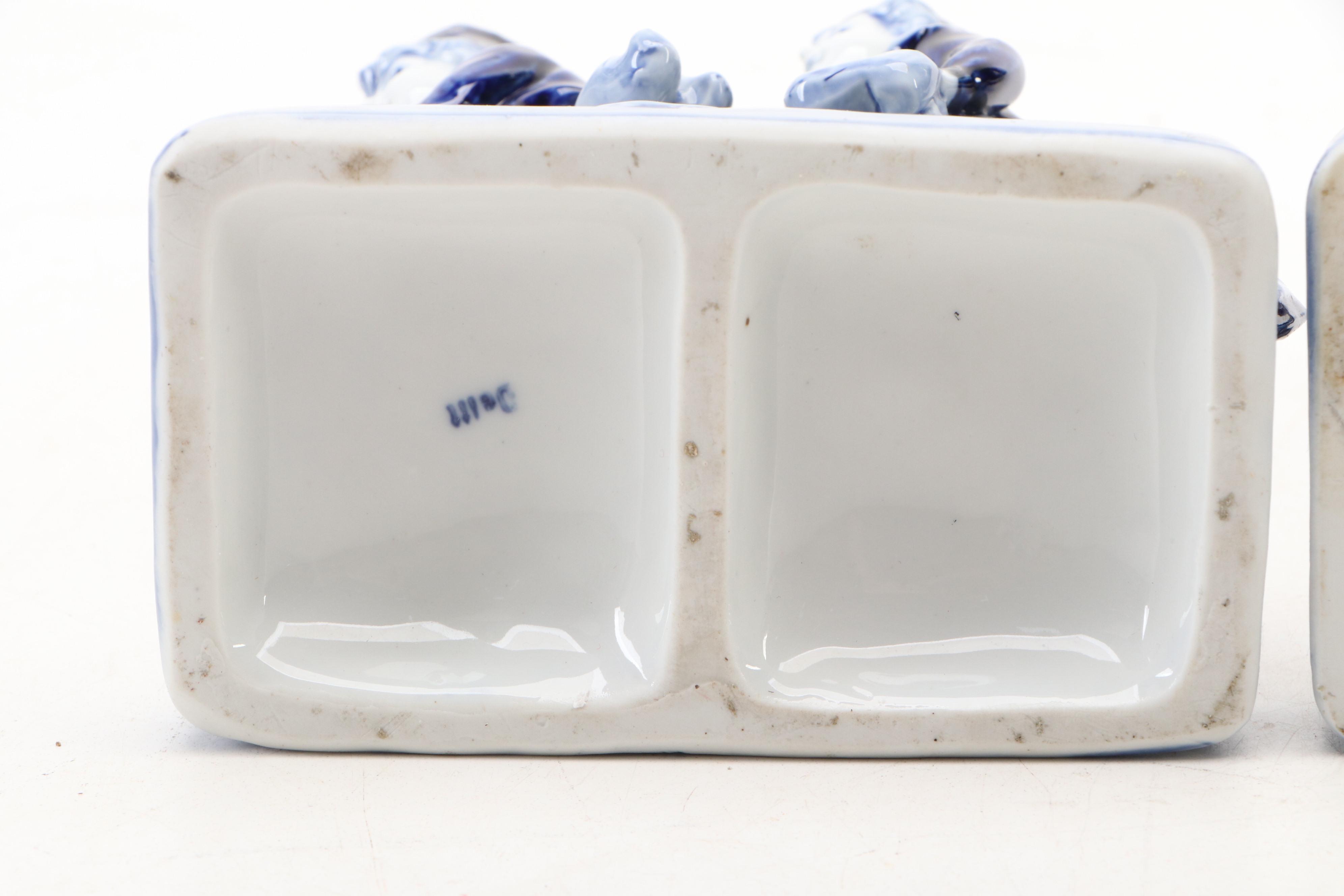 Delft Porcelain Dutch Boy and Girl Figurines, Early to Mid-20th Century