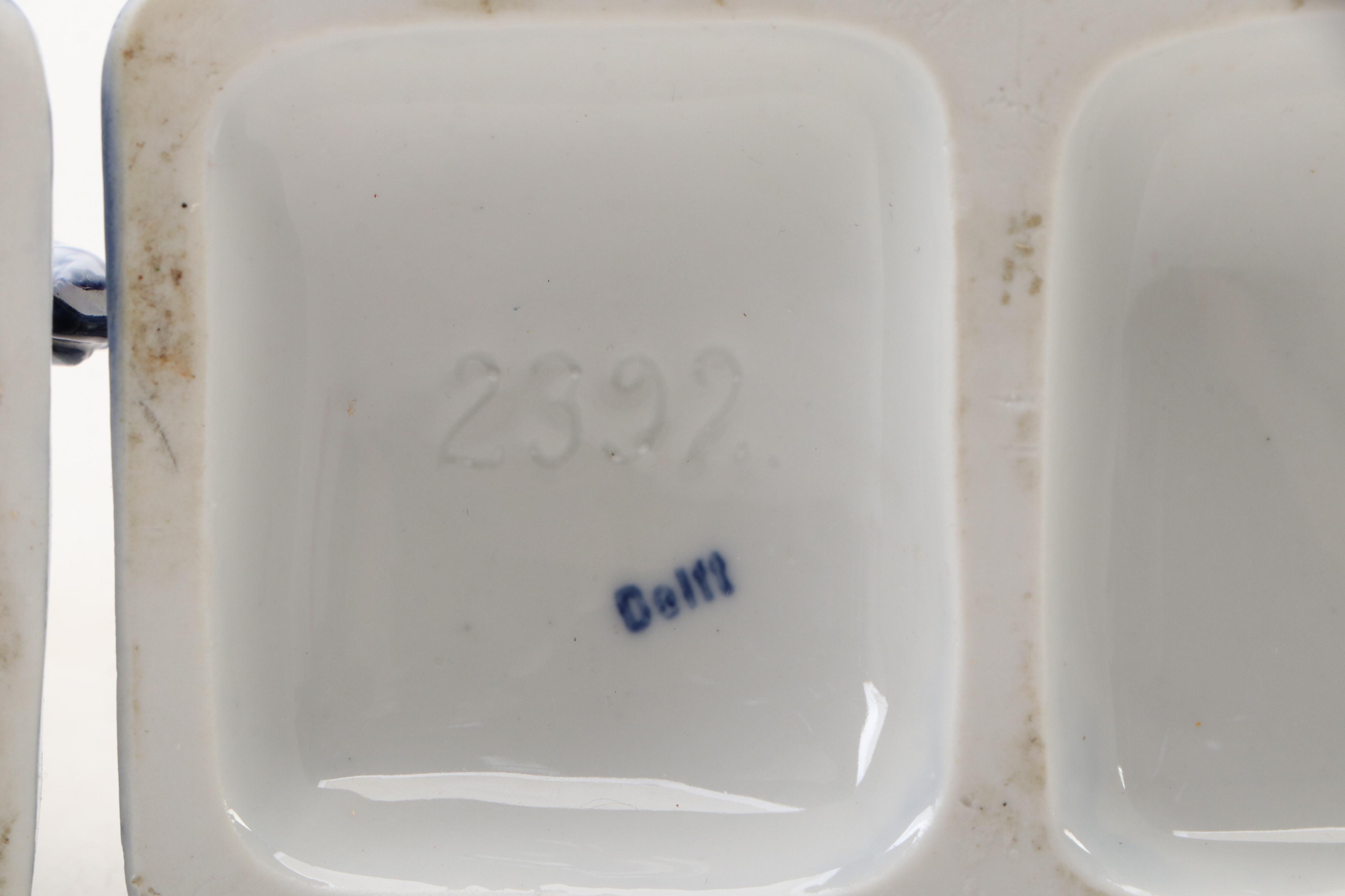 Delft Porcelain Dutch Boy and Girl Figurines, Early to Mid-20th Century