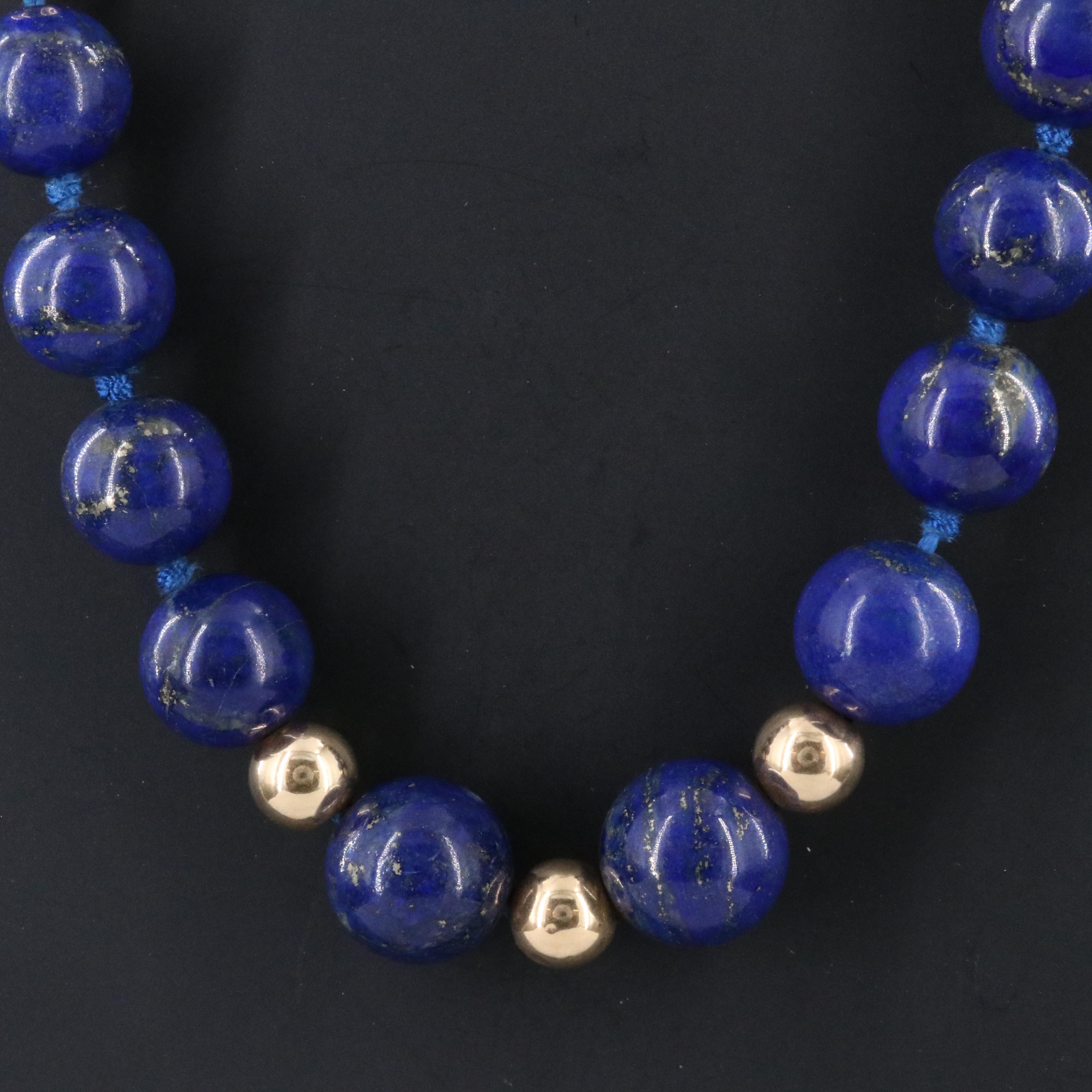 14K Lapis Lazuli Necklace