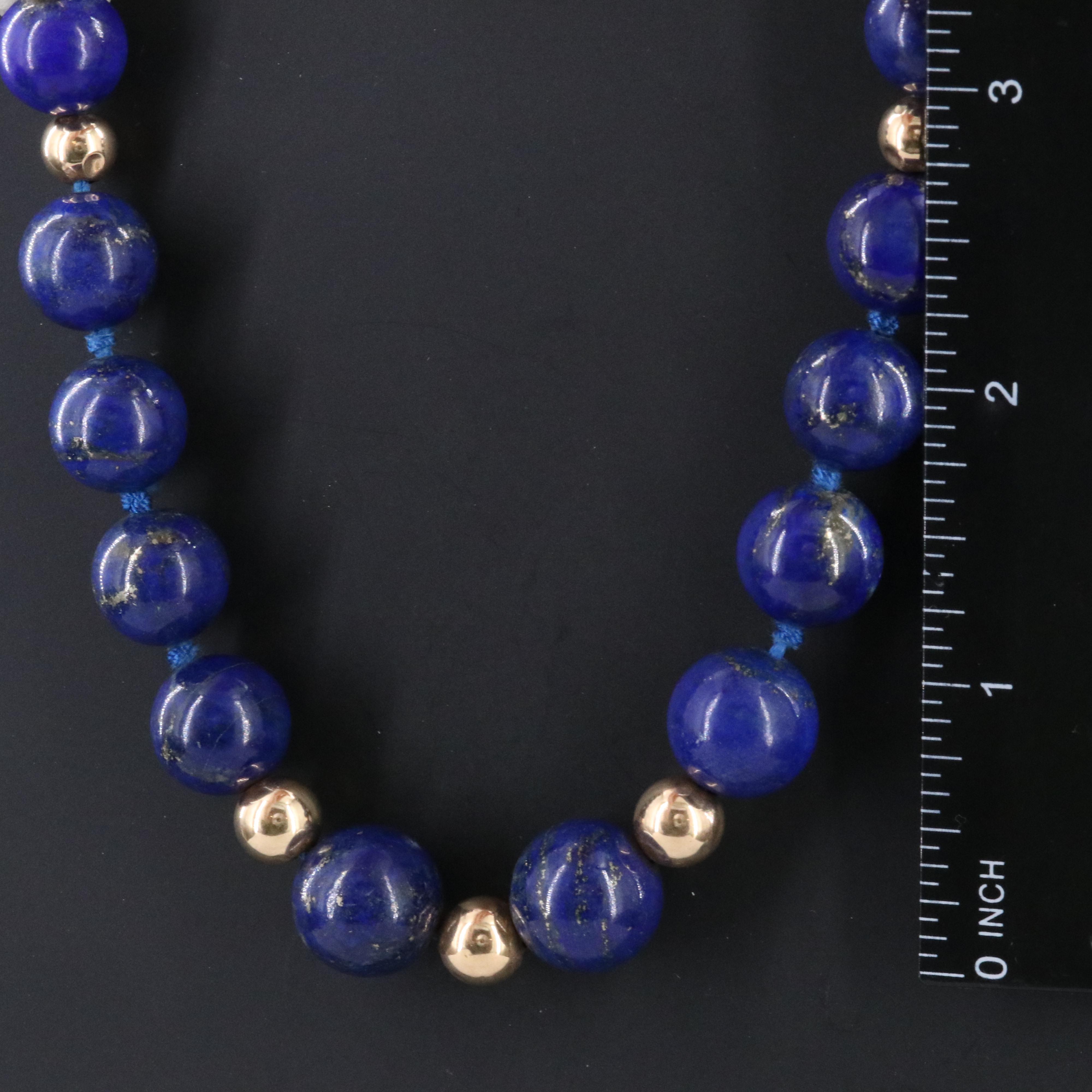 14K Lapis Lazuli Necklace
