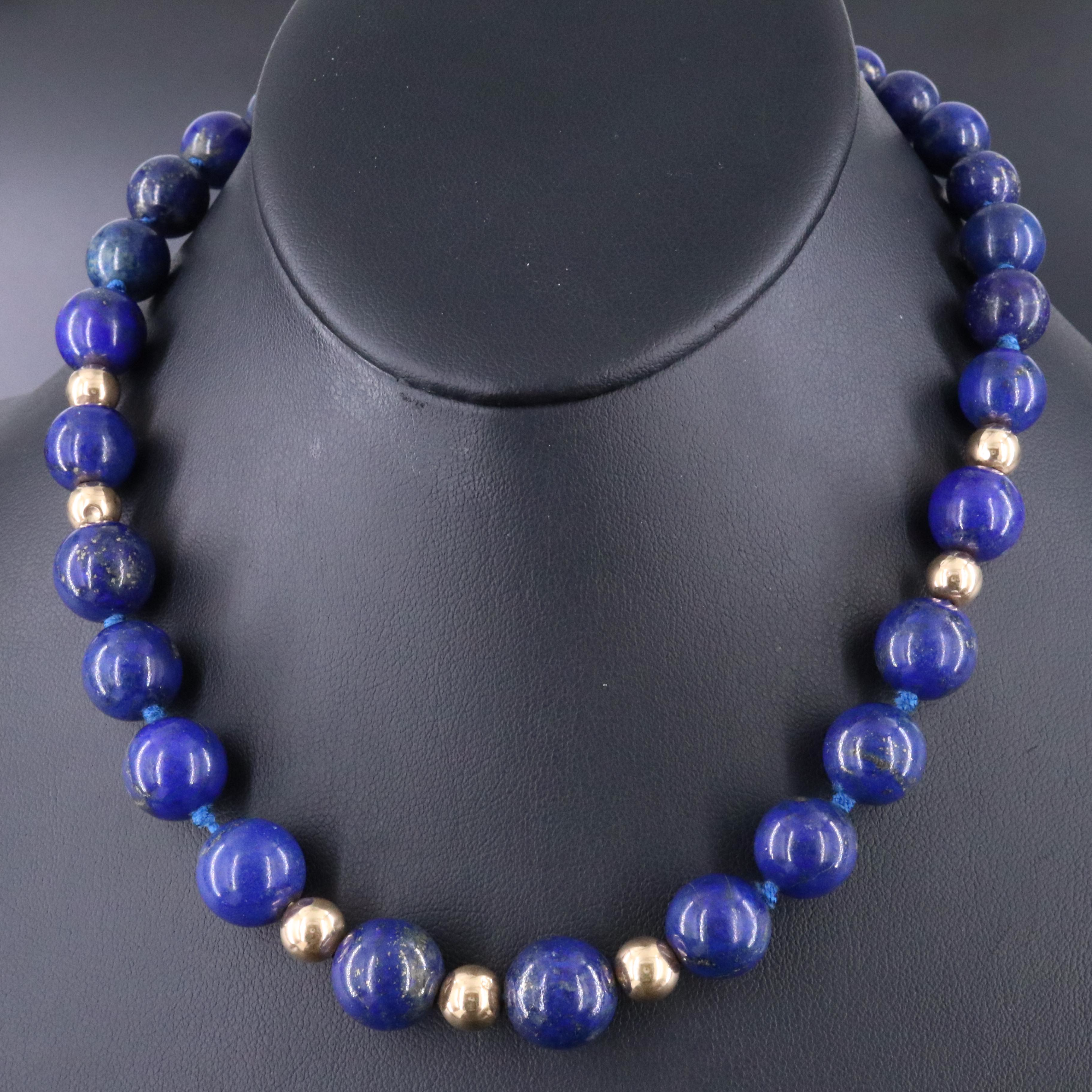 14K Lapis Lazuli Necklace