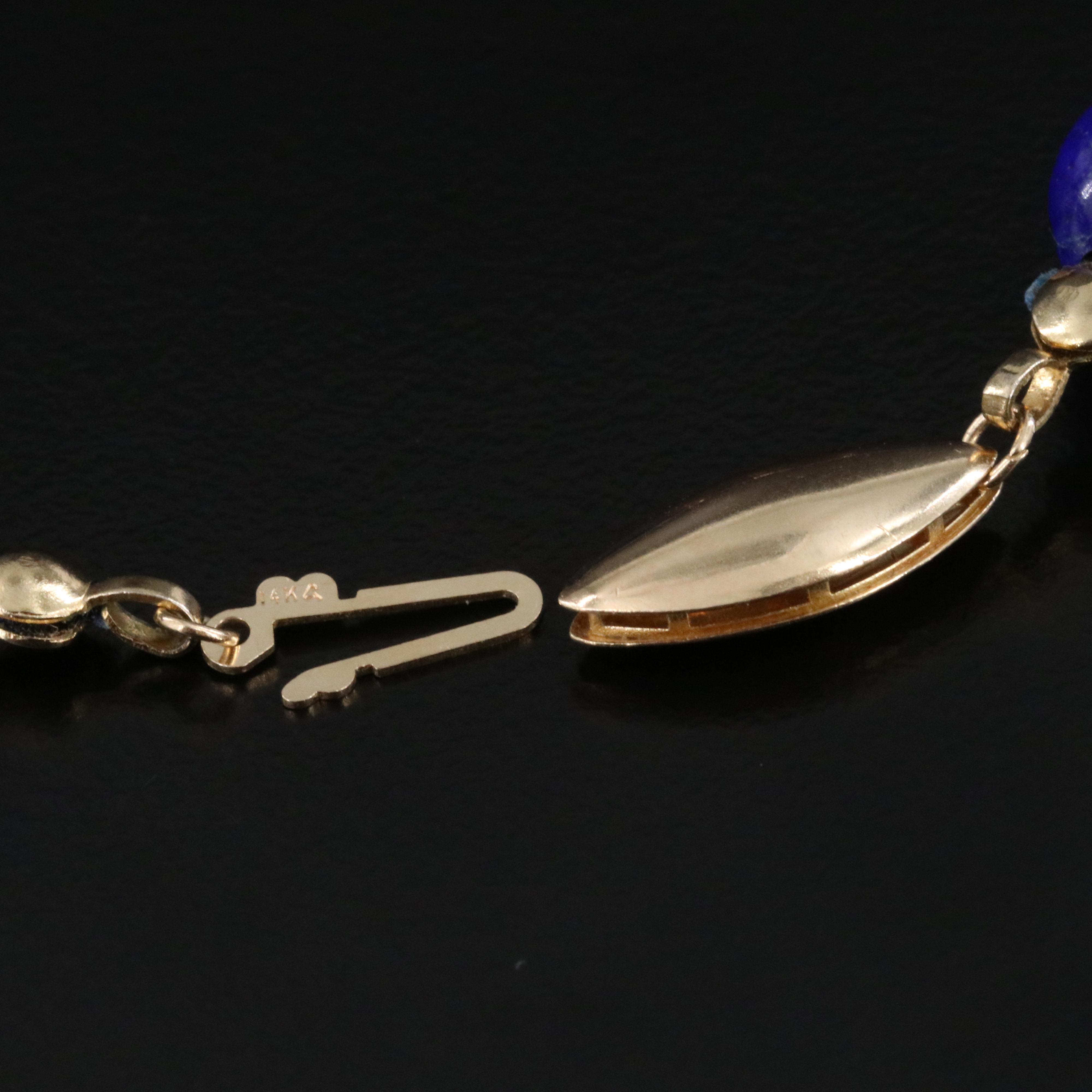 14K Lapis Lazuli Necklace