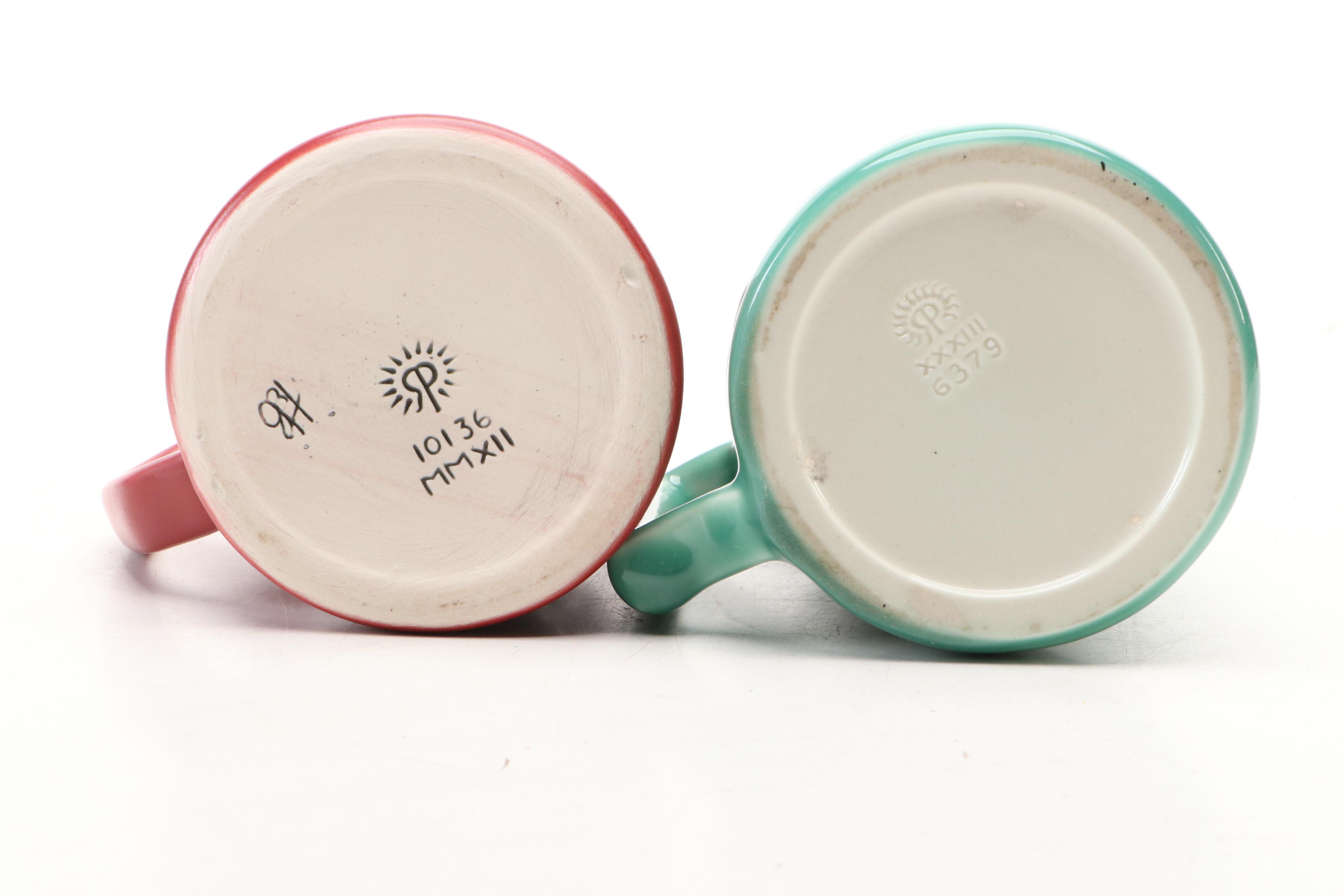 Rookwood Pottery Ceramic Beer Mugs, 1933 and 2012