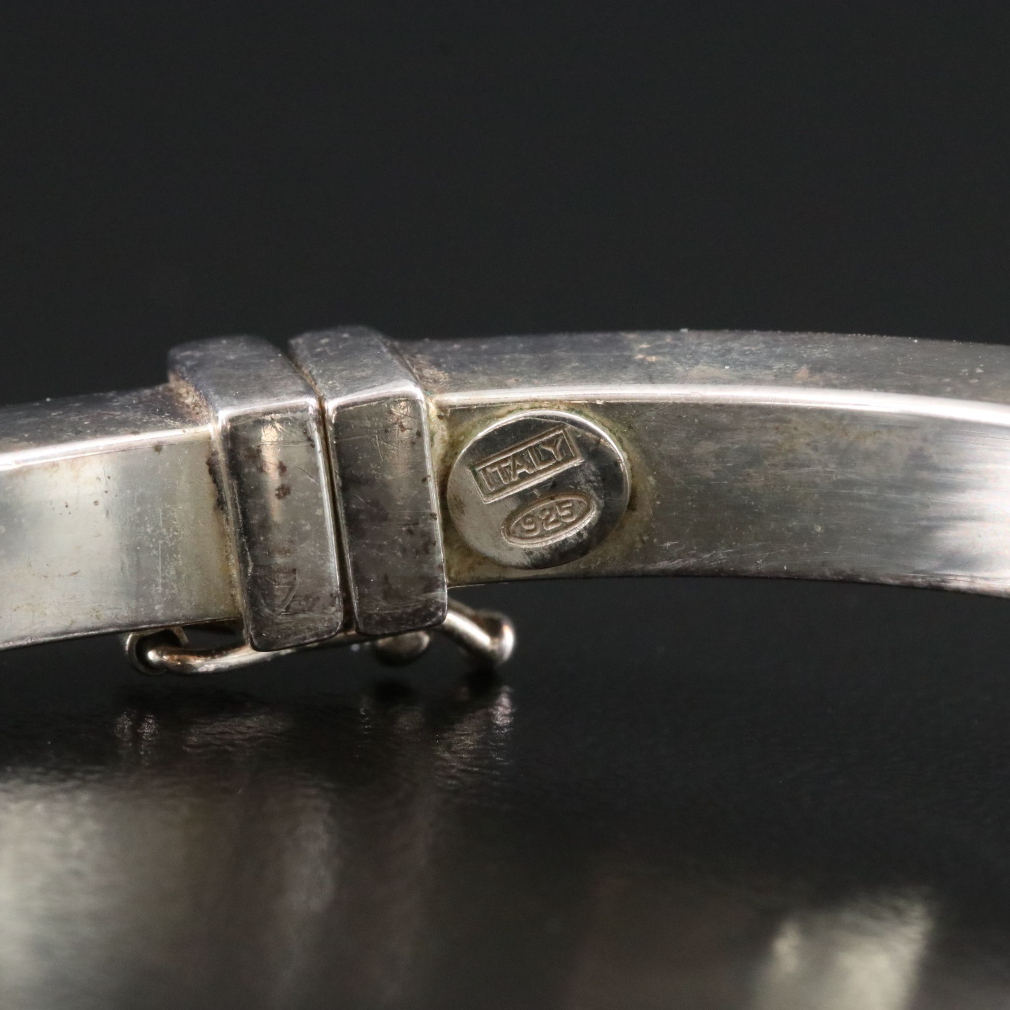 Sterling Hinged Bangles Including Enamel