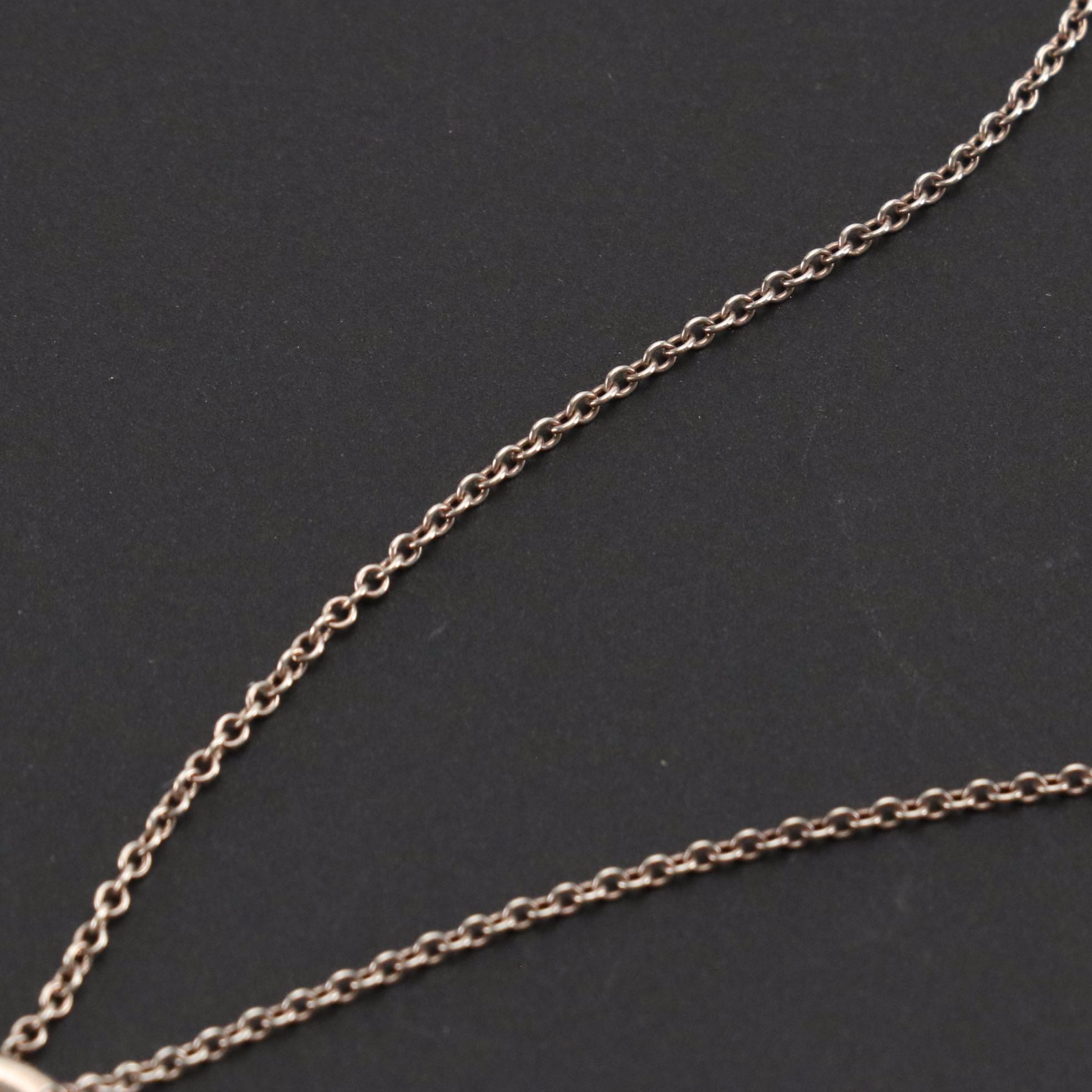 Elsa Peretti for Tiffany & Co. Sterling Open Heart Pendant Necklace