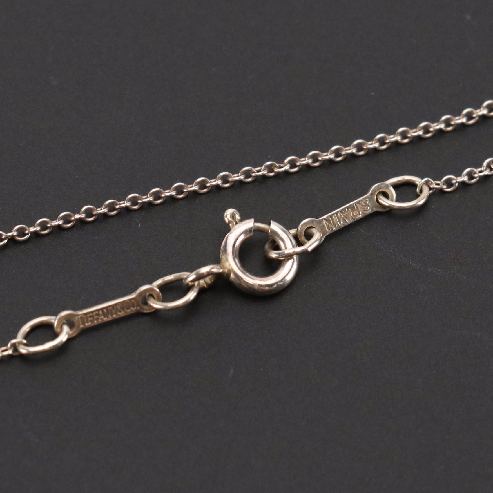 Elsa Peretti for Tiffany & Co. Sterling Open Heart Pendant Necklace