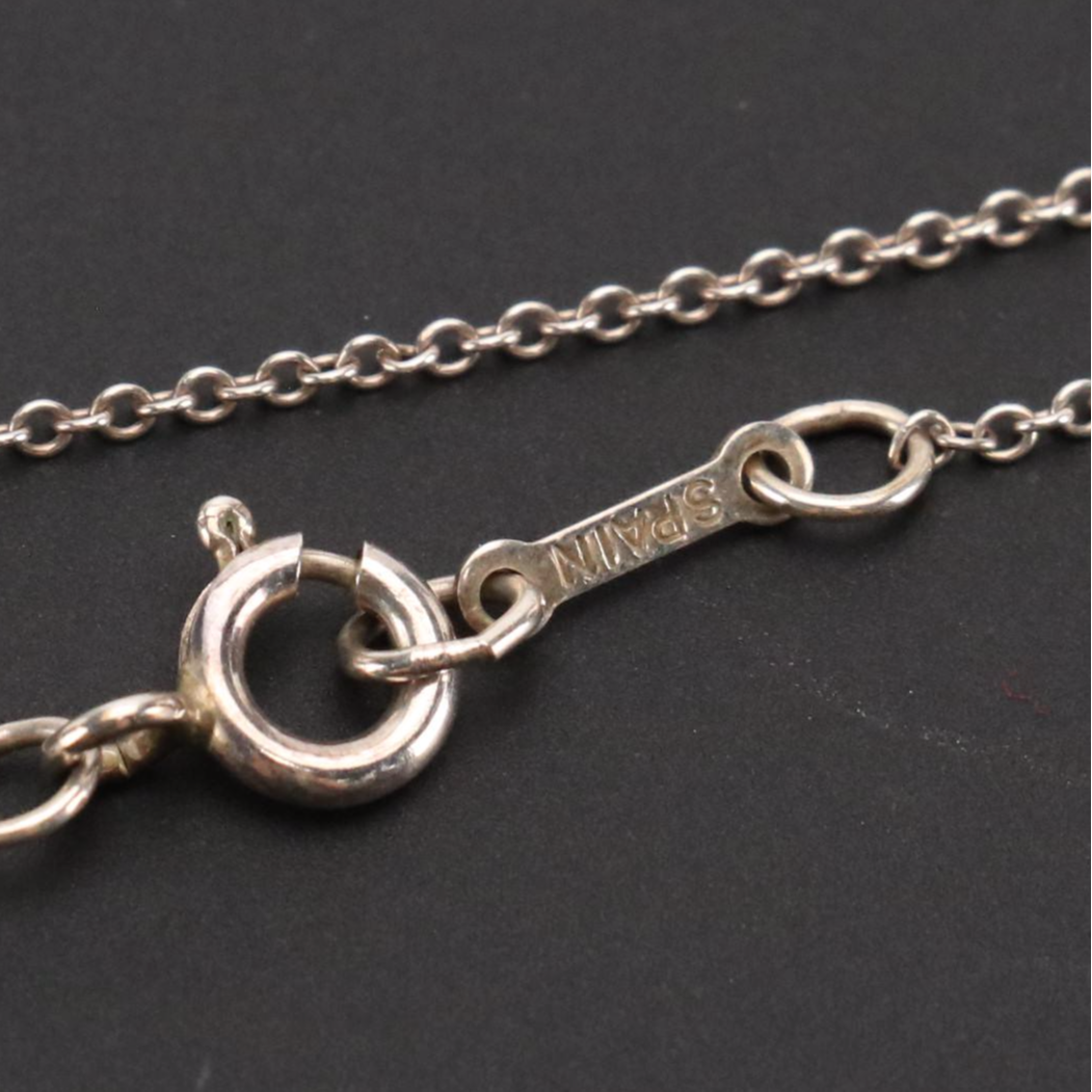 Elsa Peretti for Tiffany & Co. Sterling Open Heart Pendant Necklace