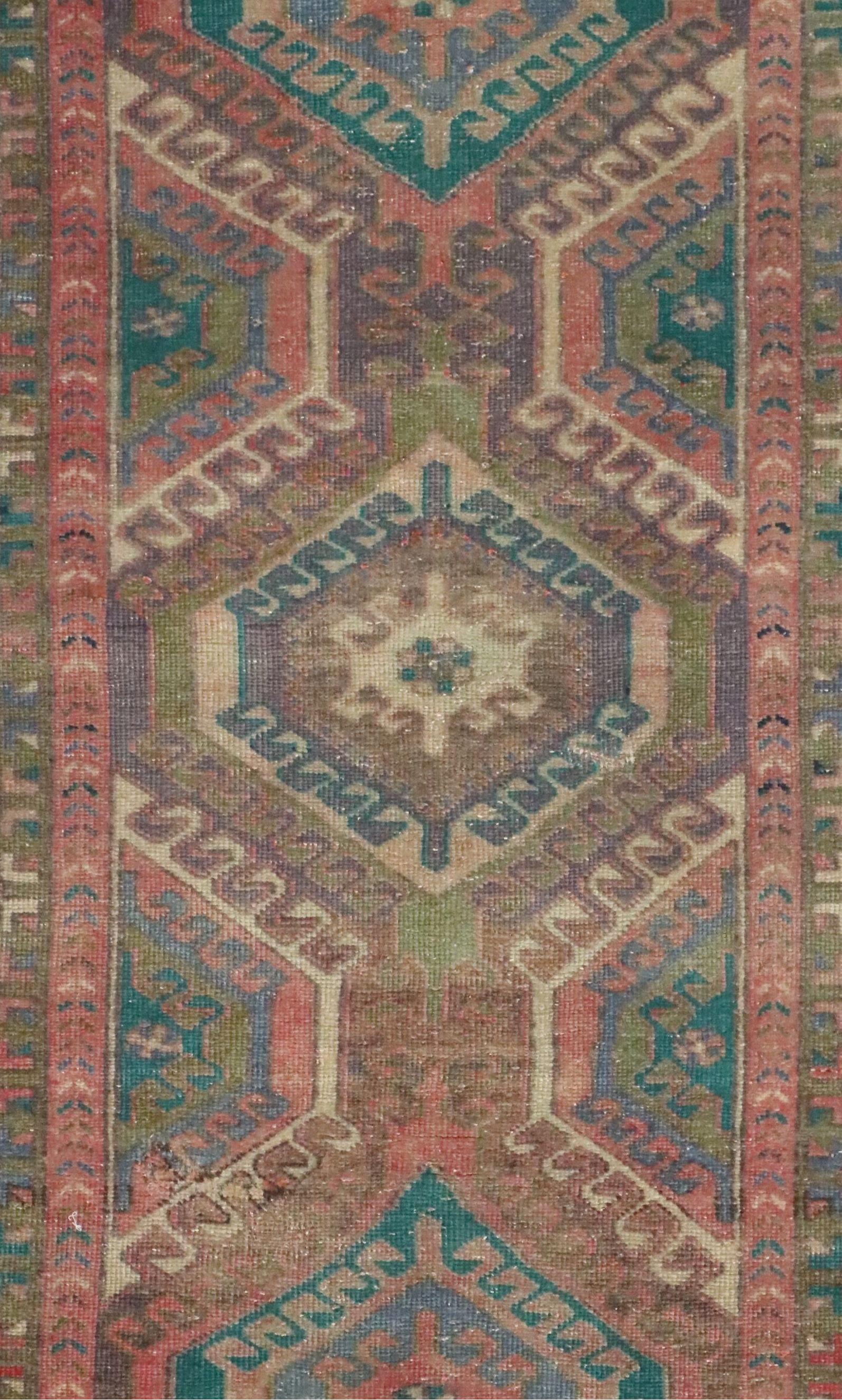 2'8 x 10' Hand-Knotted Caucasian Kazak Carpet Runner