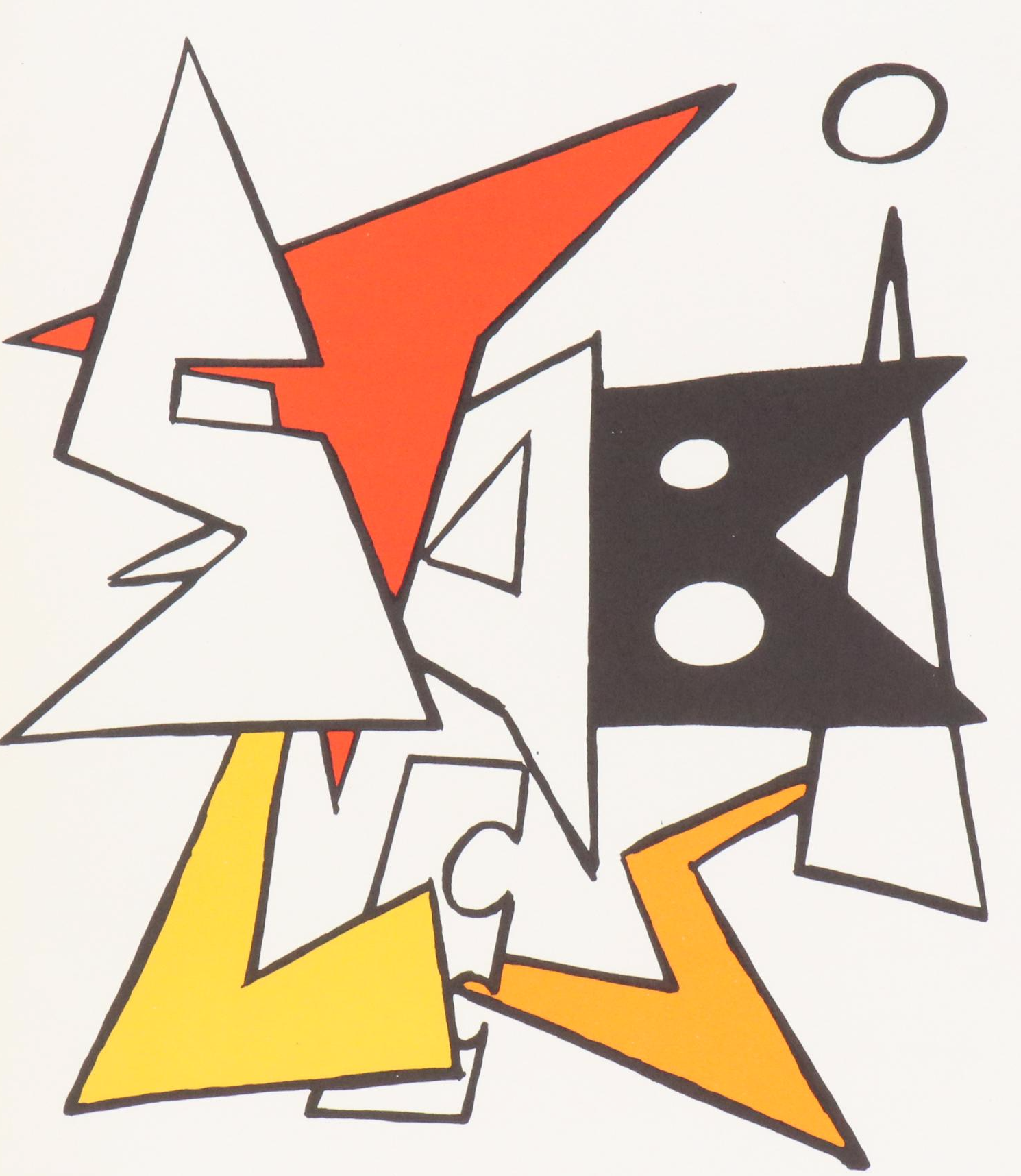 Alexander Calder Lithograph Cover of Derrière le Miroir, 1963