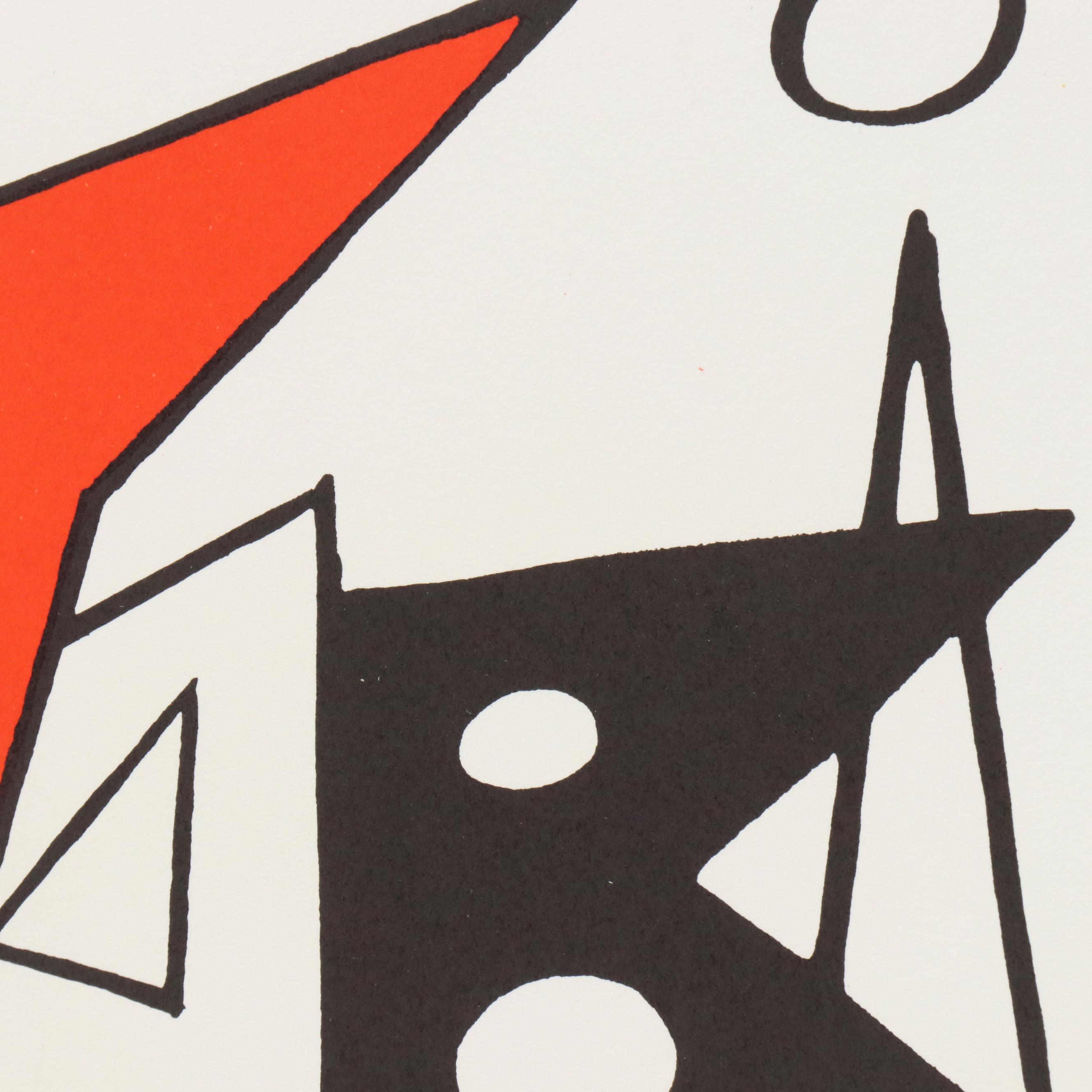 Alexander Calder Lithograph Cover of Derrière le Miroir, 1963