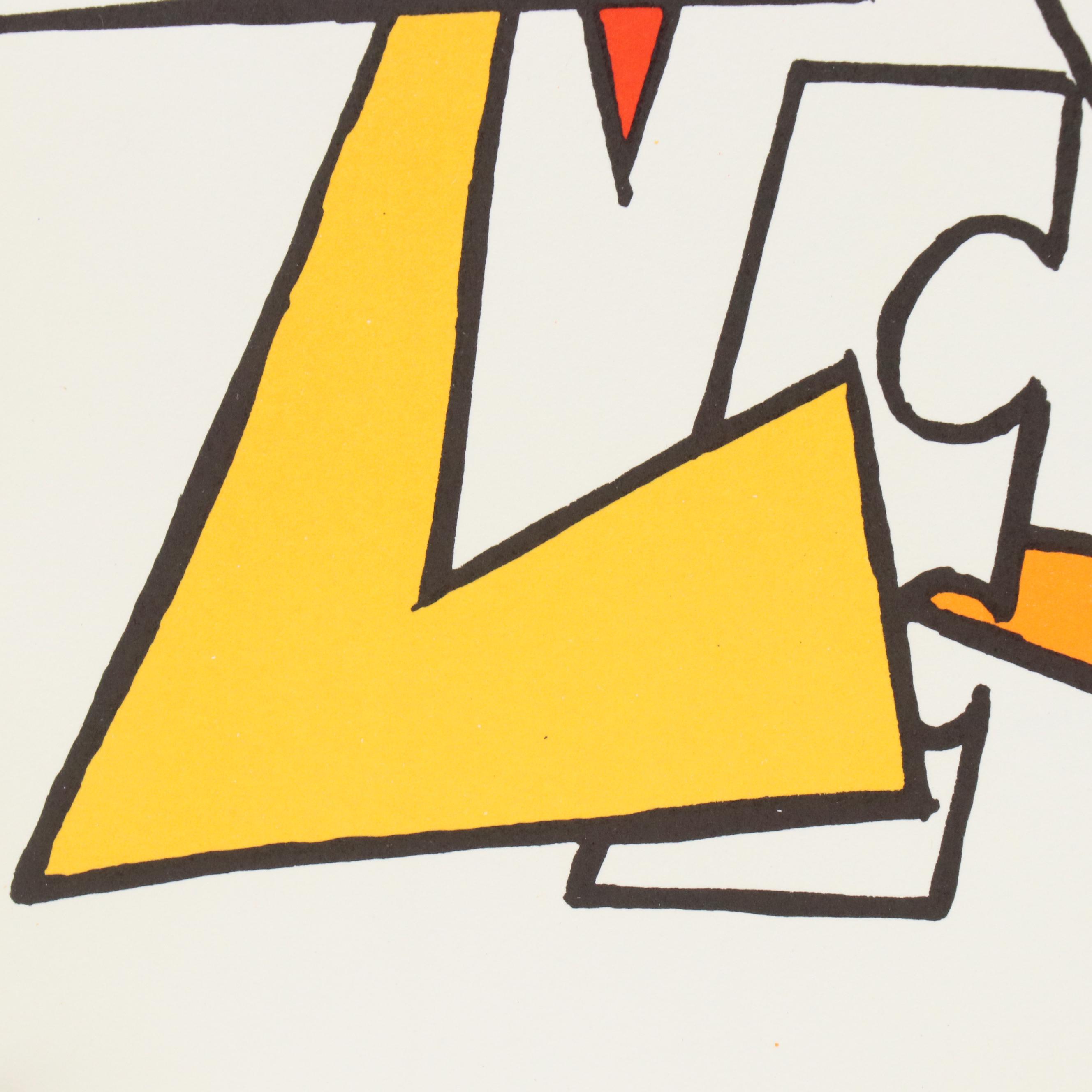 Alexander Calder Lithograph Cover of Derrière le Miroir, 1963