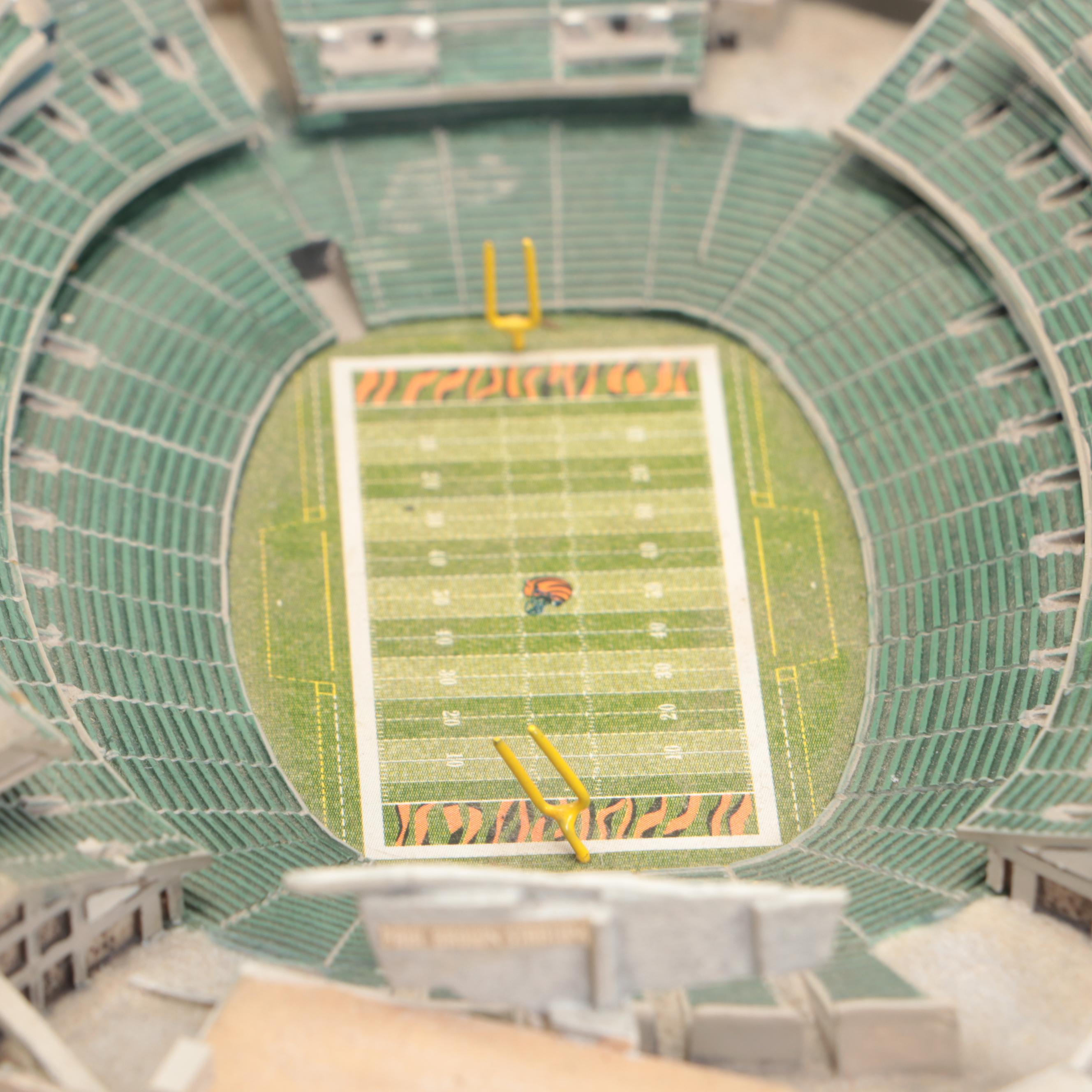 Danbury Mint Crosley Field, Paul Brown Stadium, Great American Ballpark Figures