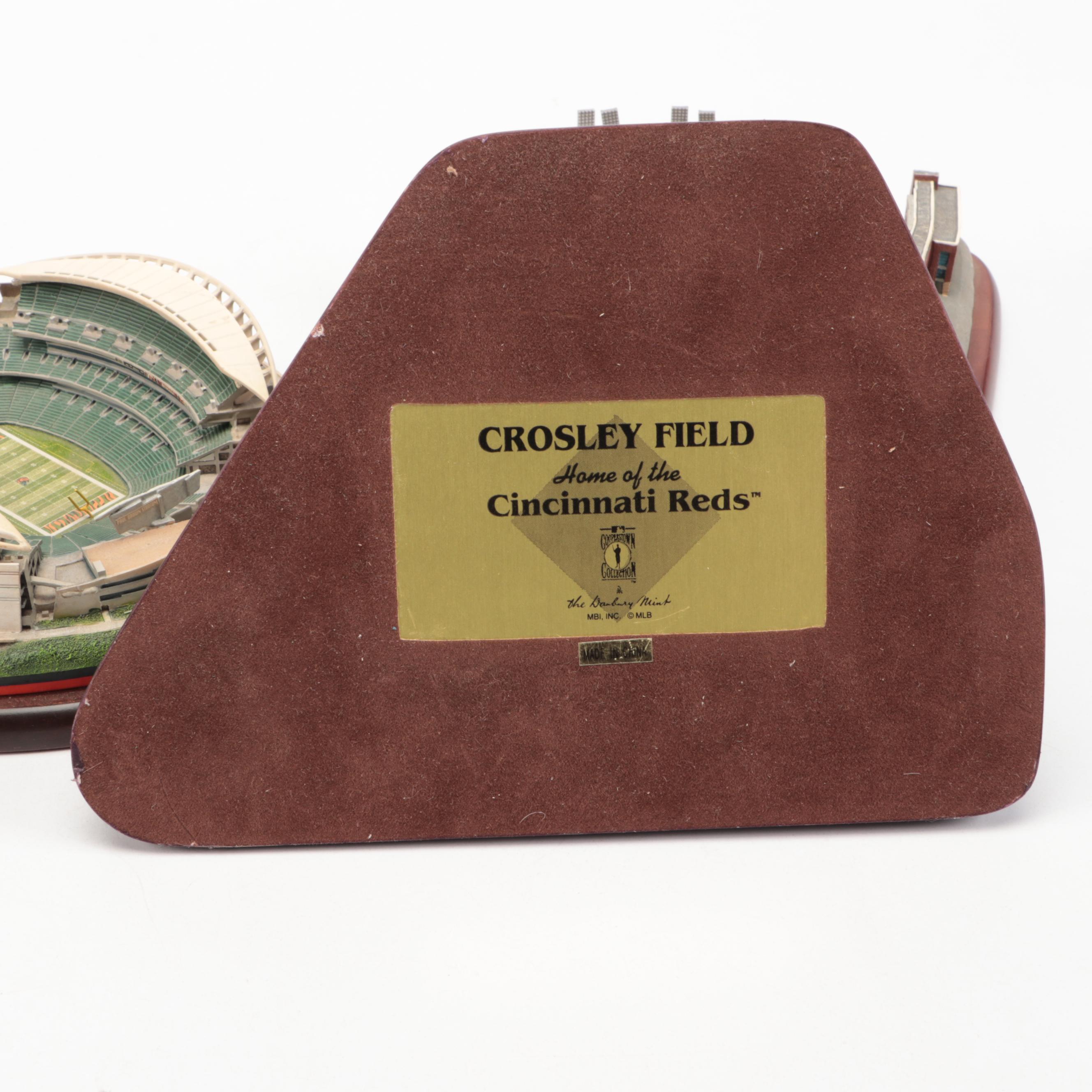 Danbury Mint Crosley Field, Paul Brown Stadium, Great American Ballpark Figures