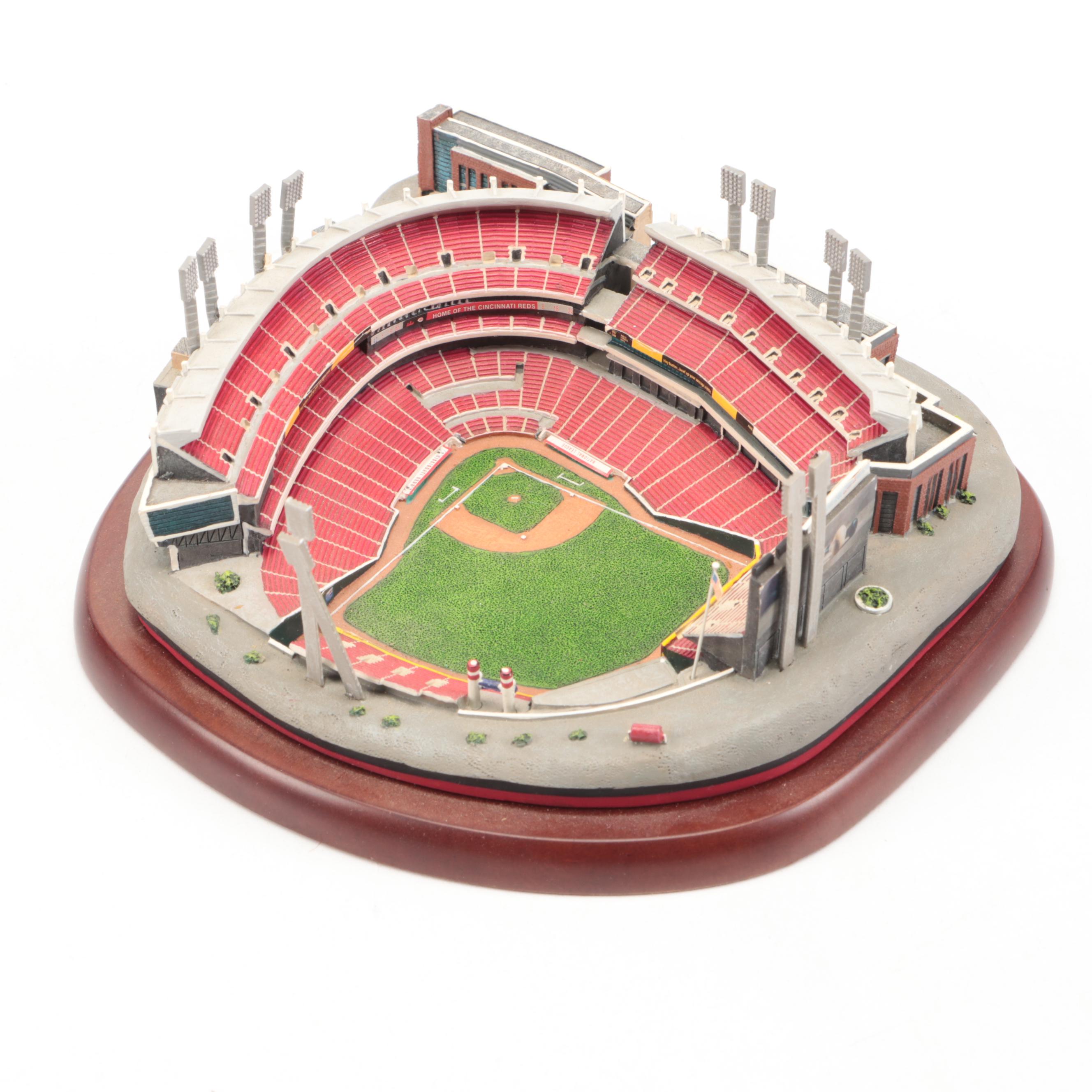 Danbury Mint Crosley Field, Paul Brown Stadium, Great American Ballpark Figures