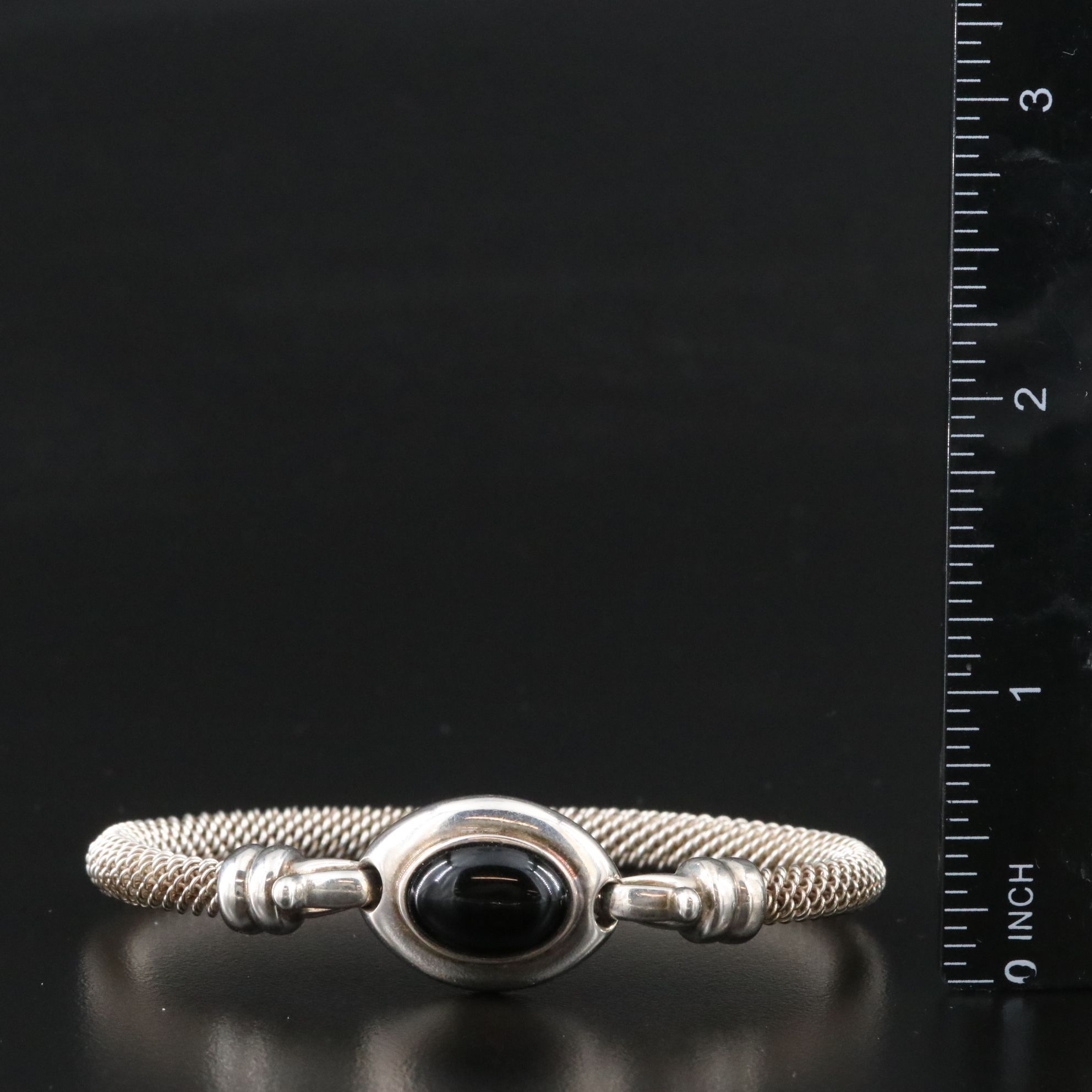 Sterling Bangle and Cuff Collection Including Black Onyx and Joseph Esposito