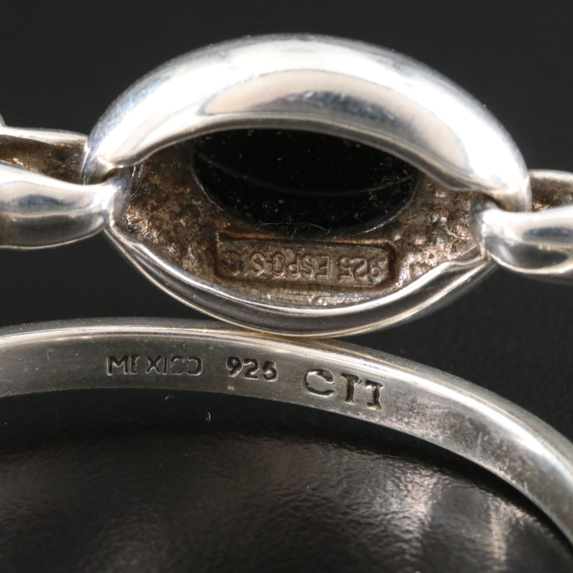 Sterling Bangle and Cuff Collection Including Black Onyx and Joseph Esposito