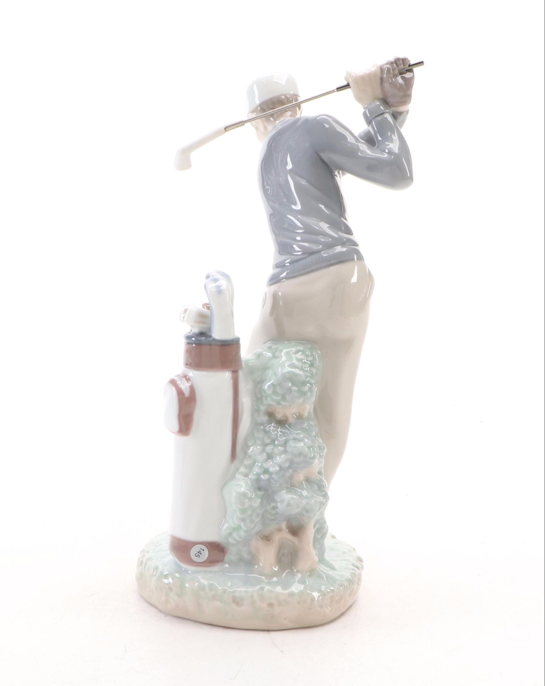 Lladró "Golfer" Porcelain Figurine Designed by Vicente Martínez
