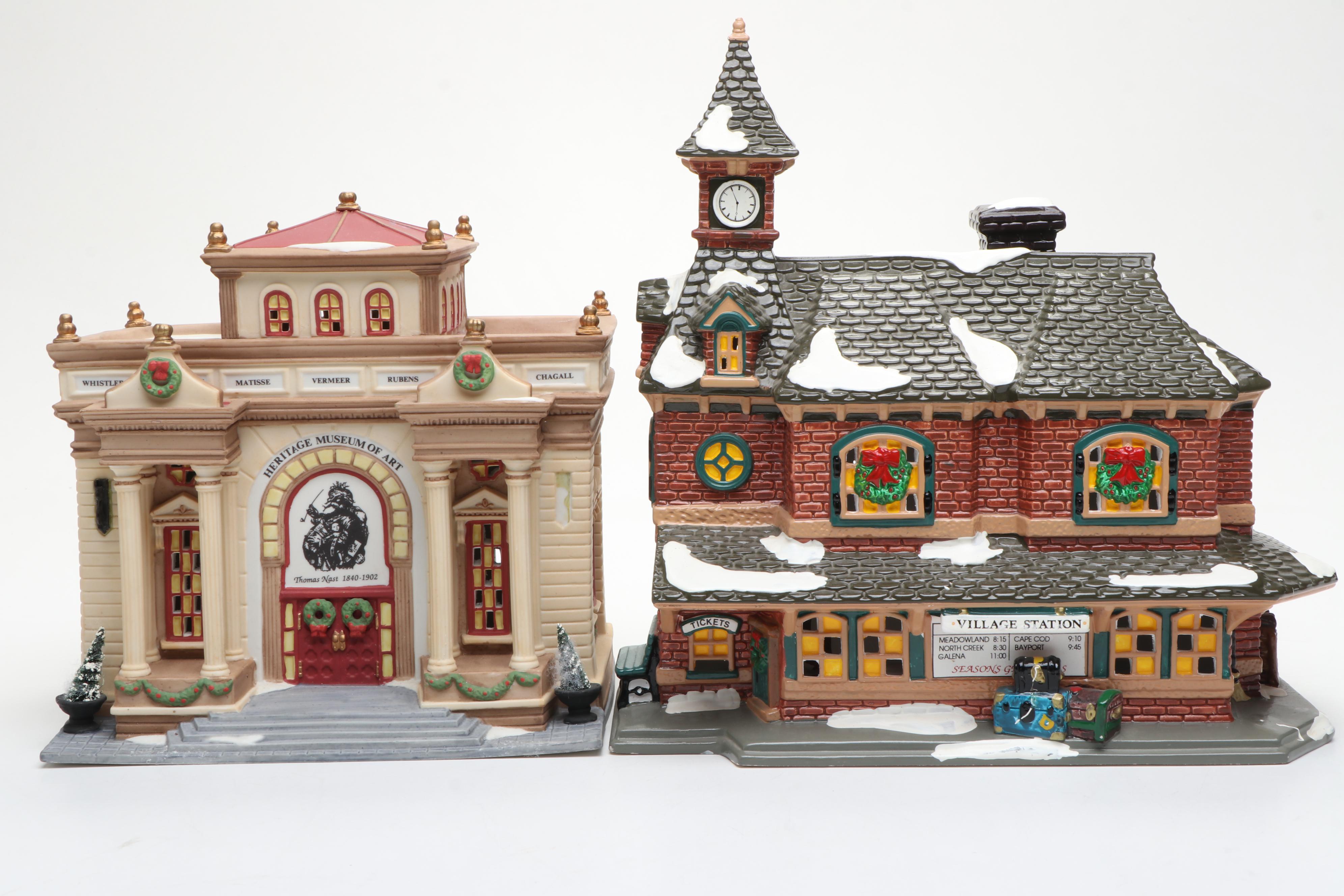 Department 56 Porcelain Christmas Village Featuring "Museum of Art" and More